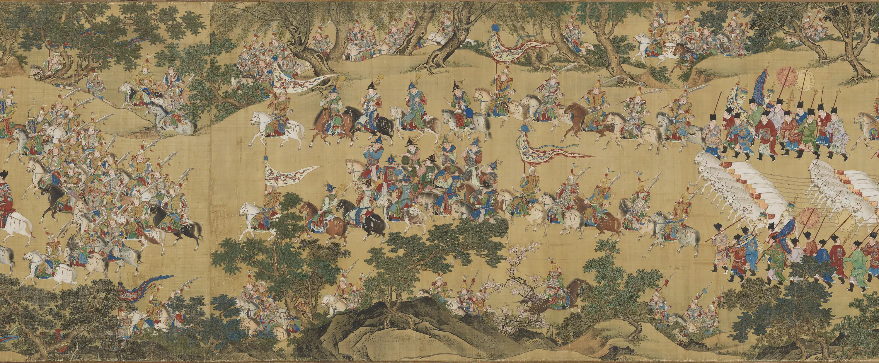 明朝《明人画出警图卷》 第2张 明朝《明人画出警图卷》 第2张