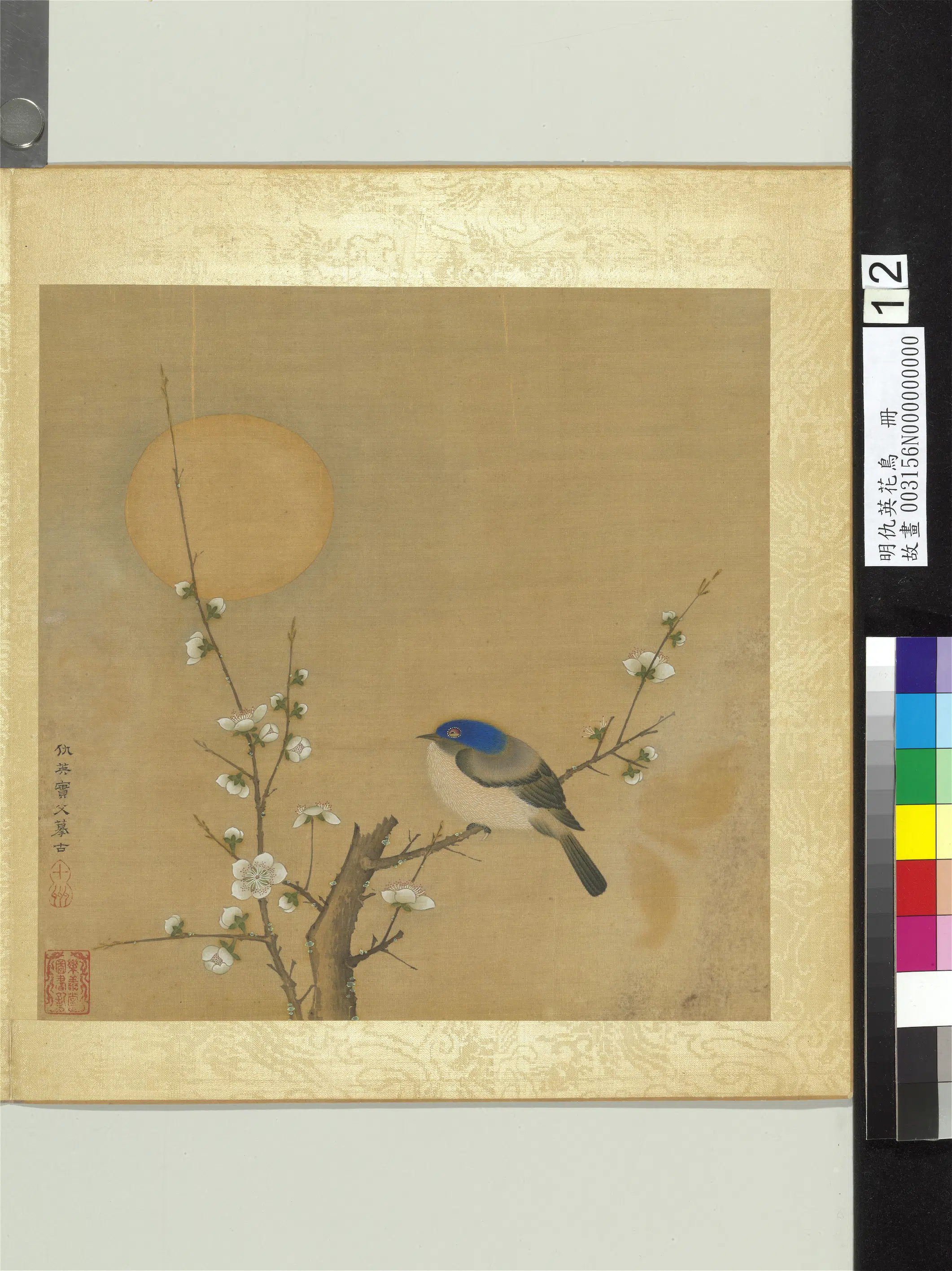 明朝【仇英】《花鸟册（12开）》 第4张