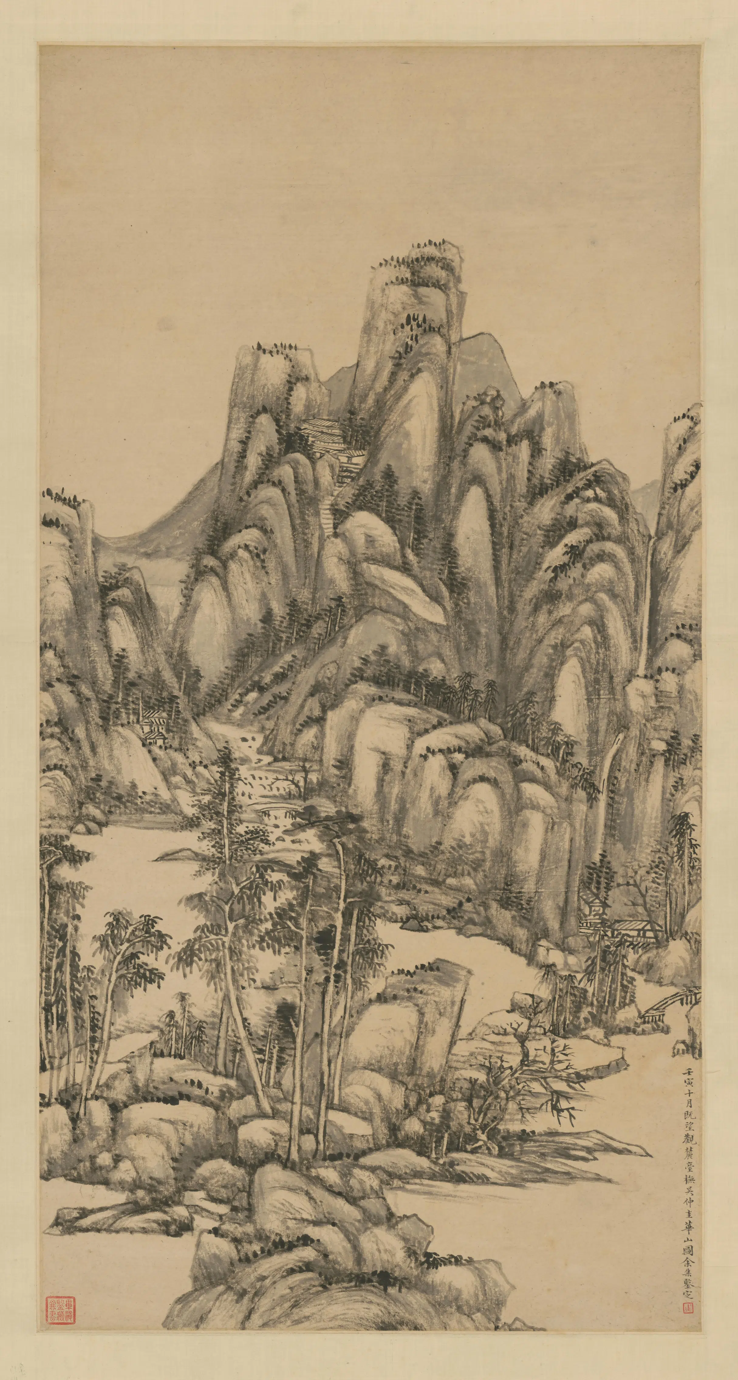 清代【王原祁】《华山轴》