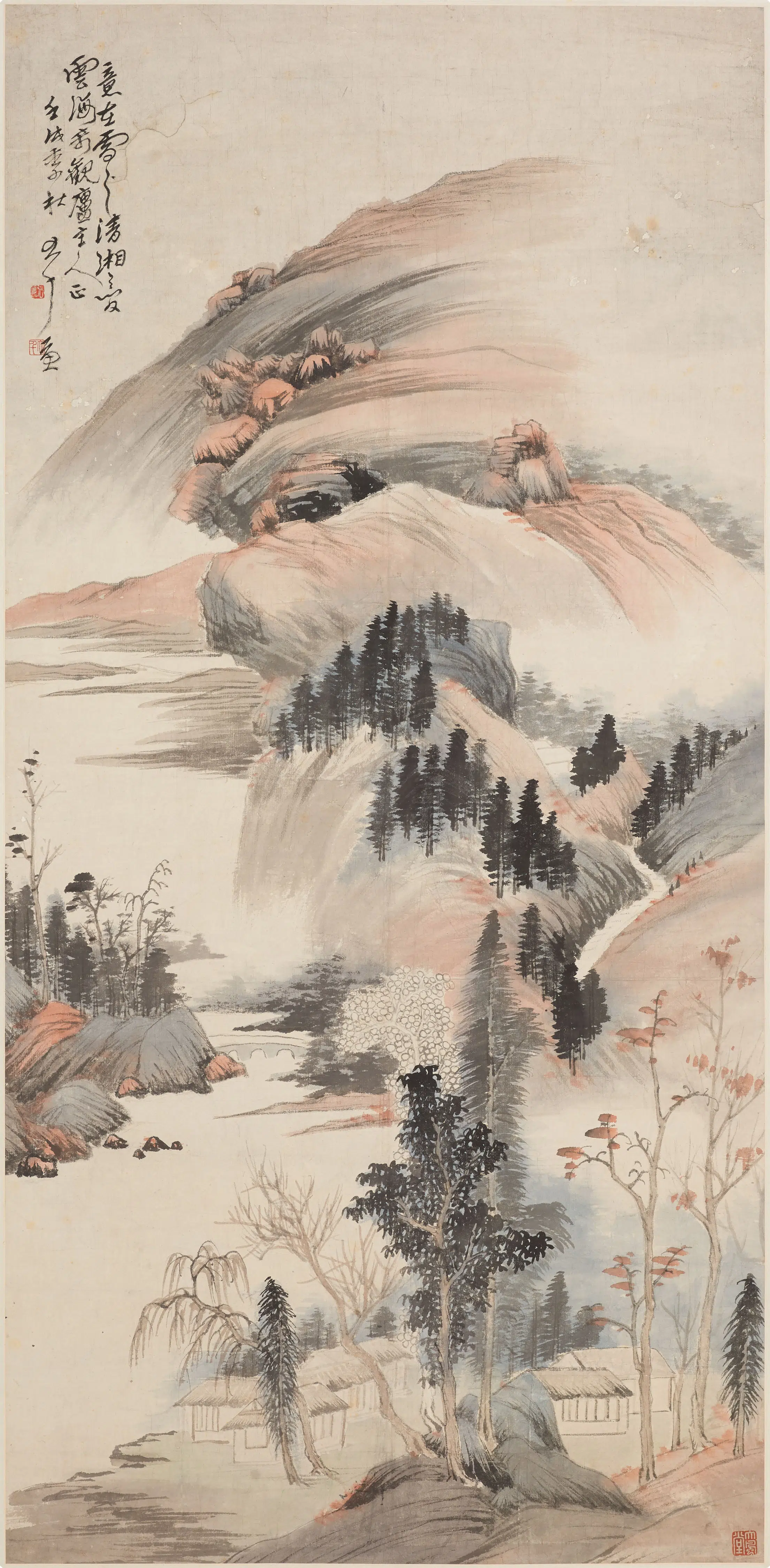 近现代【张大千】《山水图轴-3》