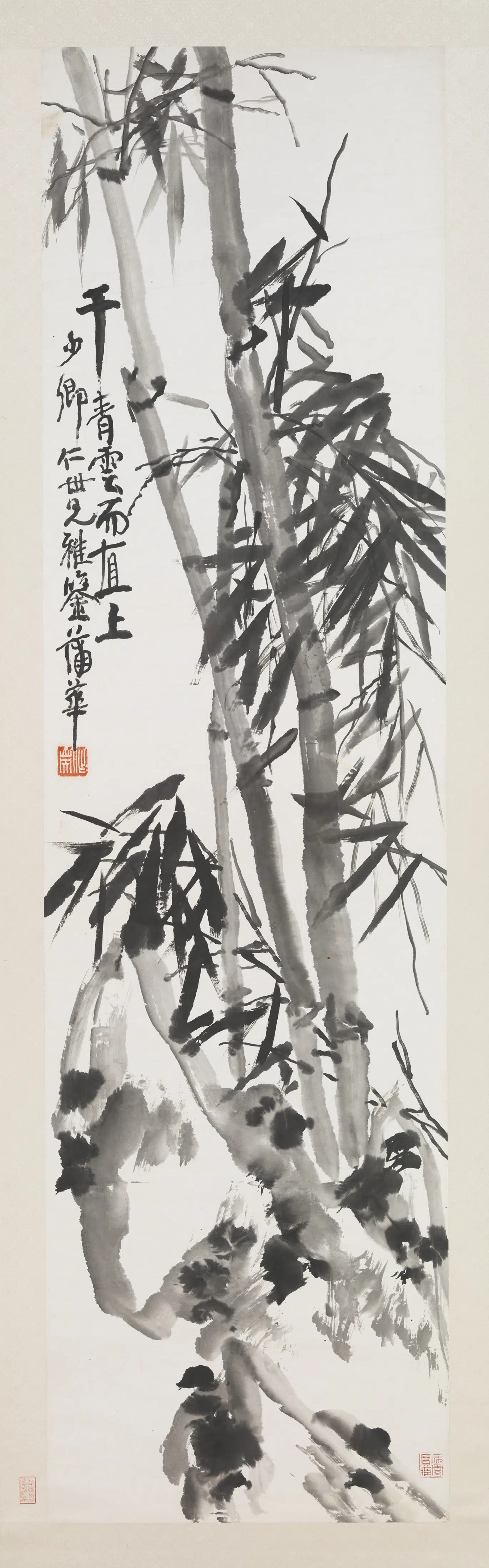 清代【蒲华】《墨竹六屏图轴之二》