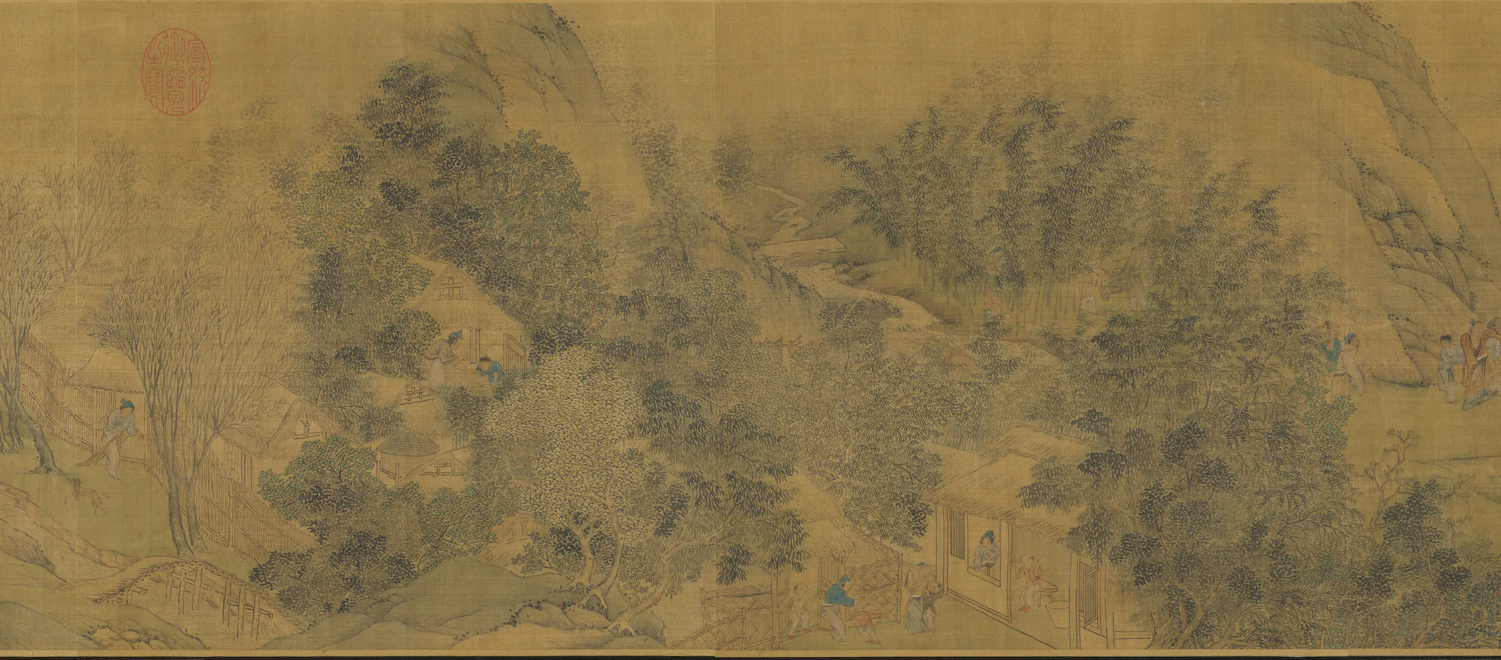 宋朝【朱锐】《春社醉归图卷》 第4张