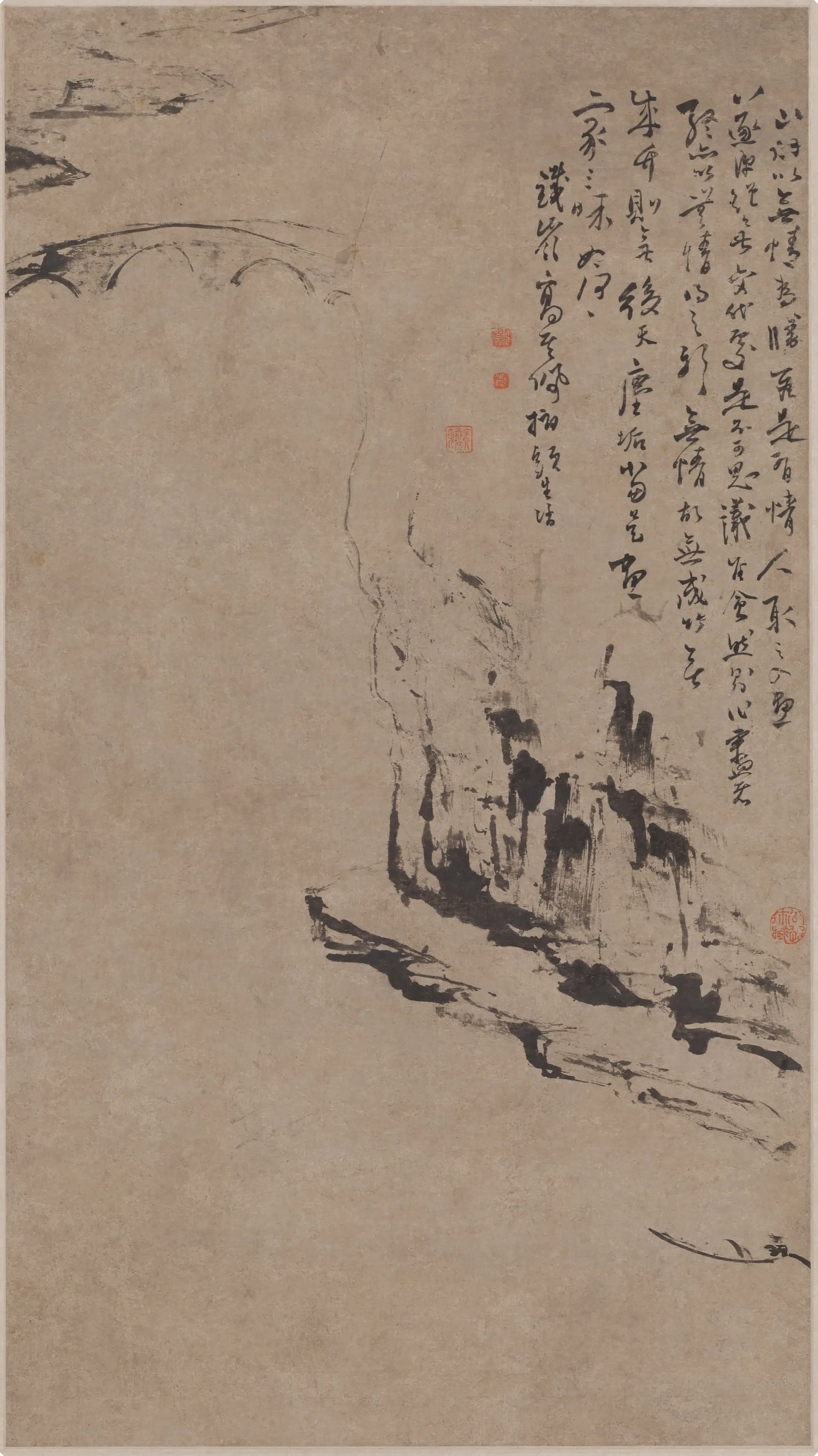 清代【高其佩】《指画山水图轴-1》