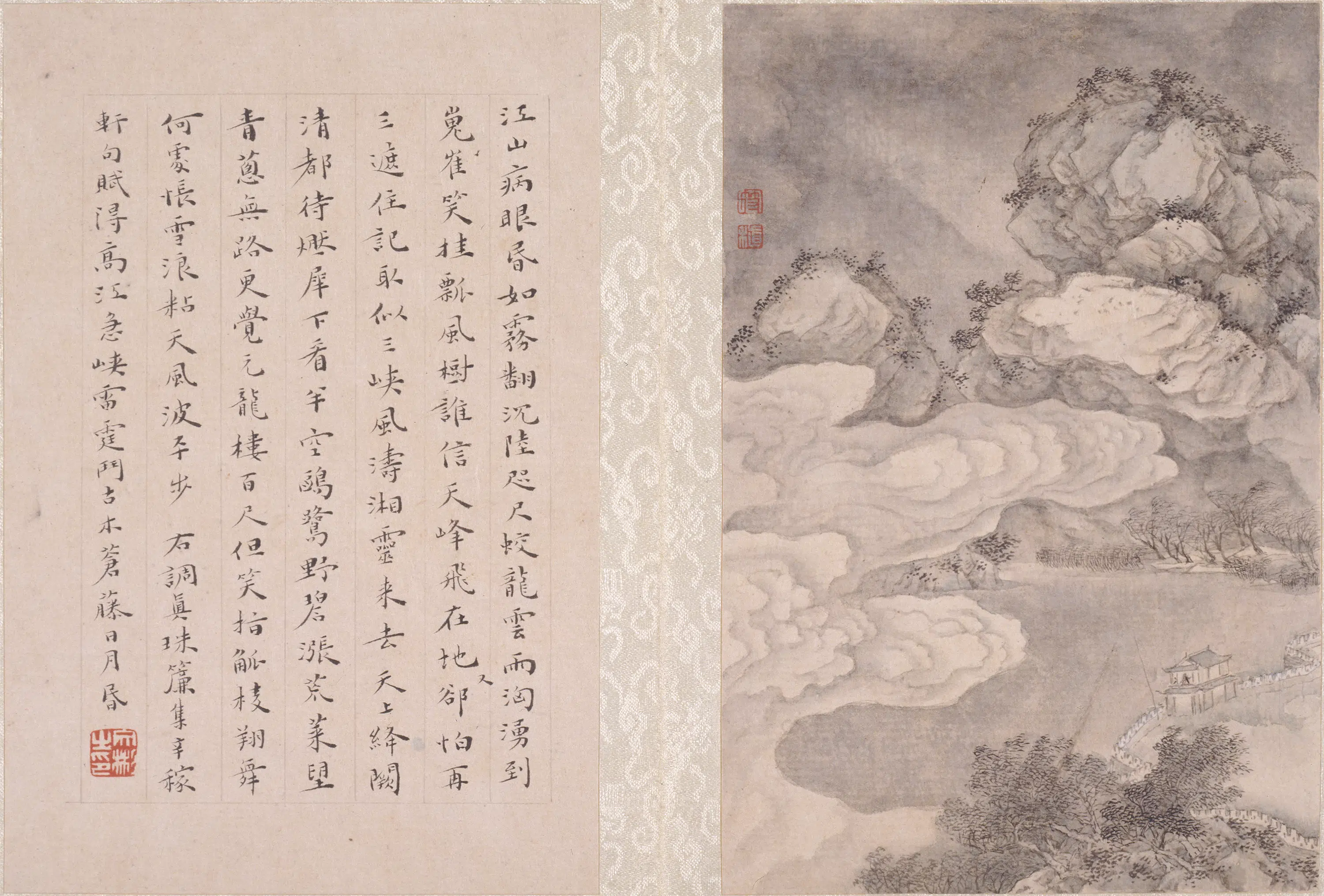 清代【顾符稹】《少陵诗意图册》