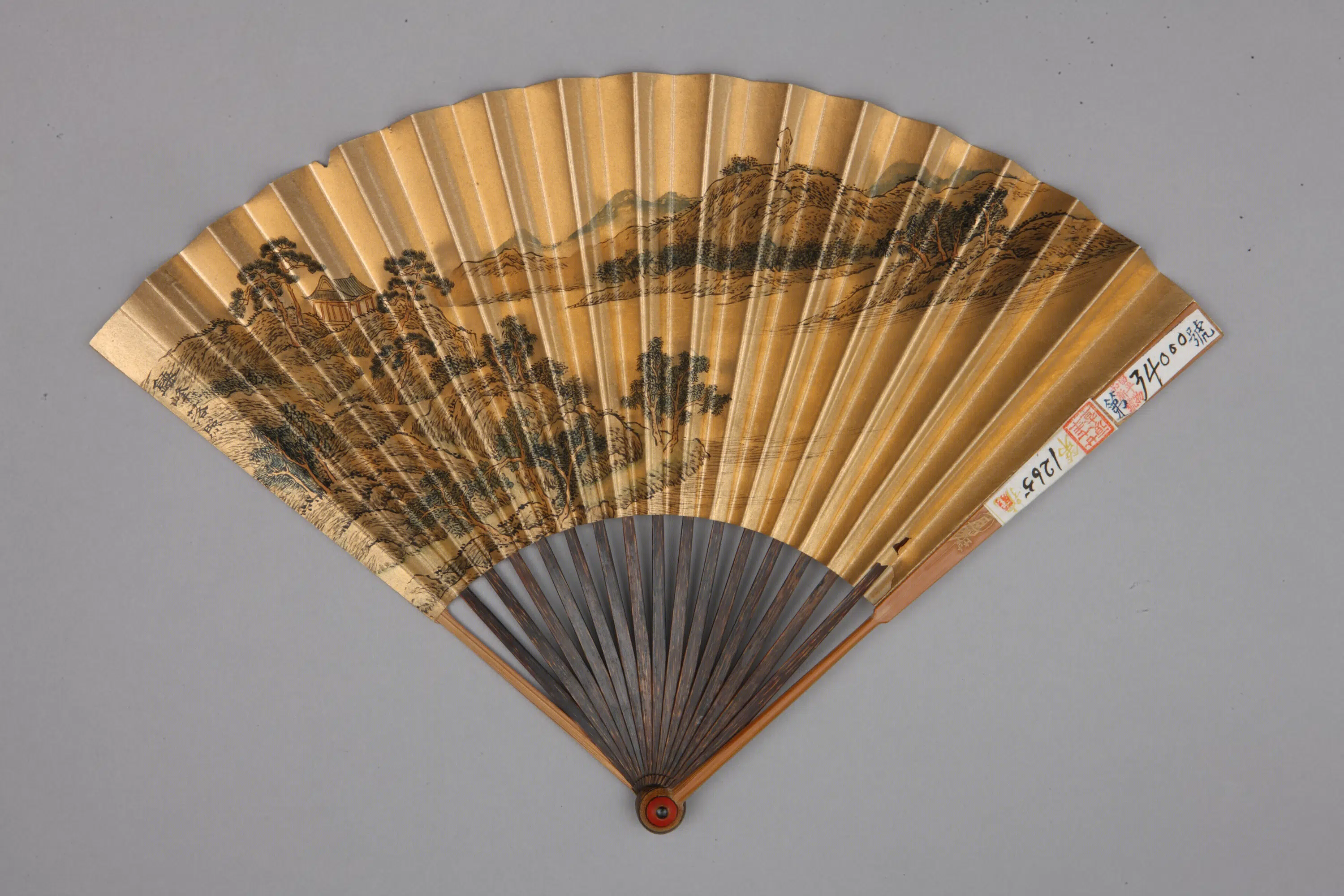 清代【励宗万】《清人画避暑山庄图书诗成扇-36套》 第25张