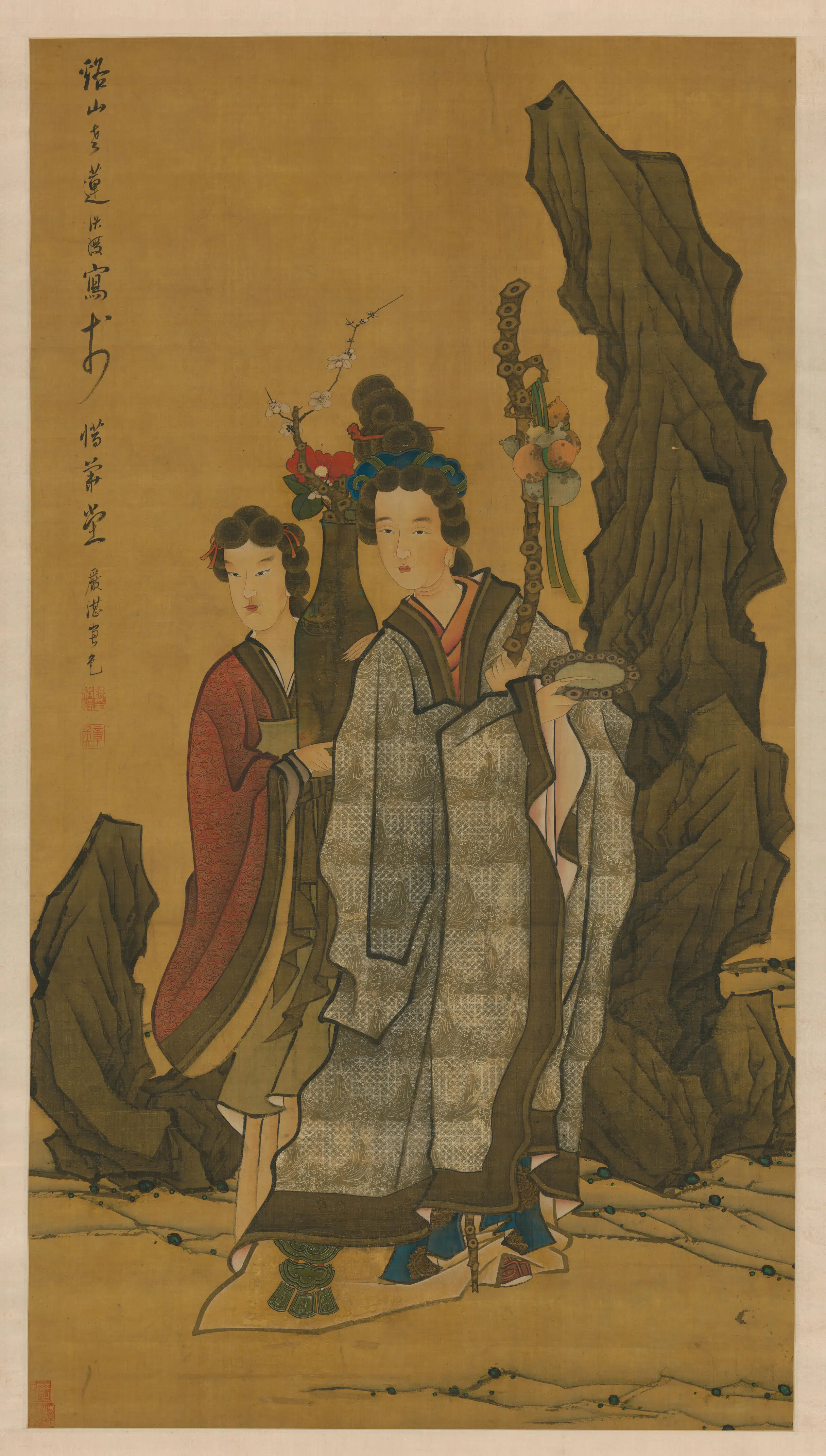 明朝【陈洪绶】《仕女图》