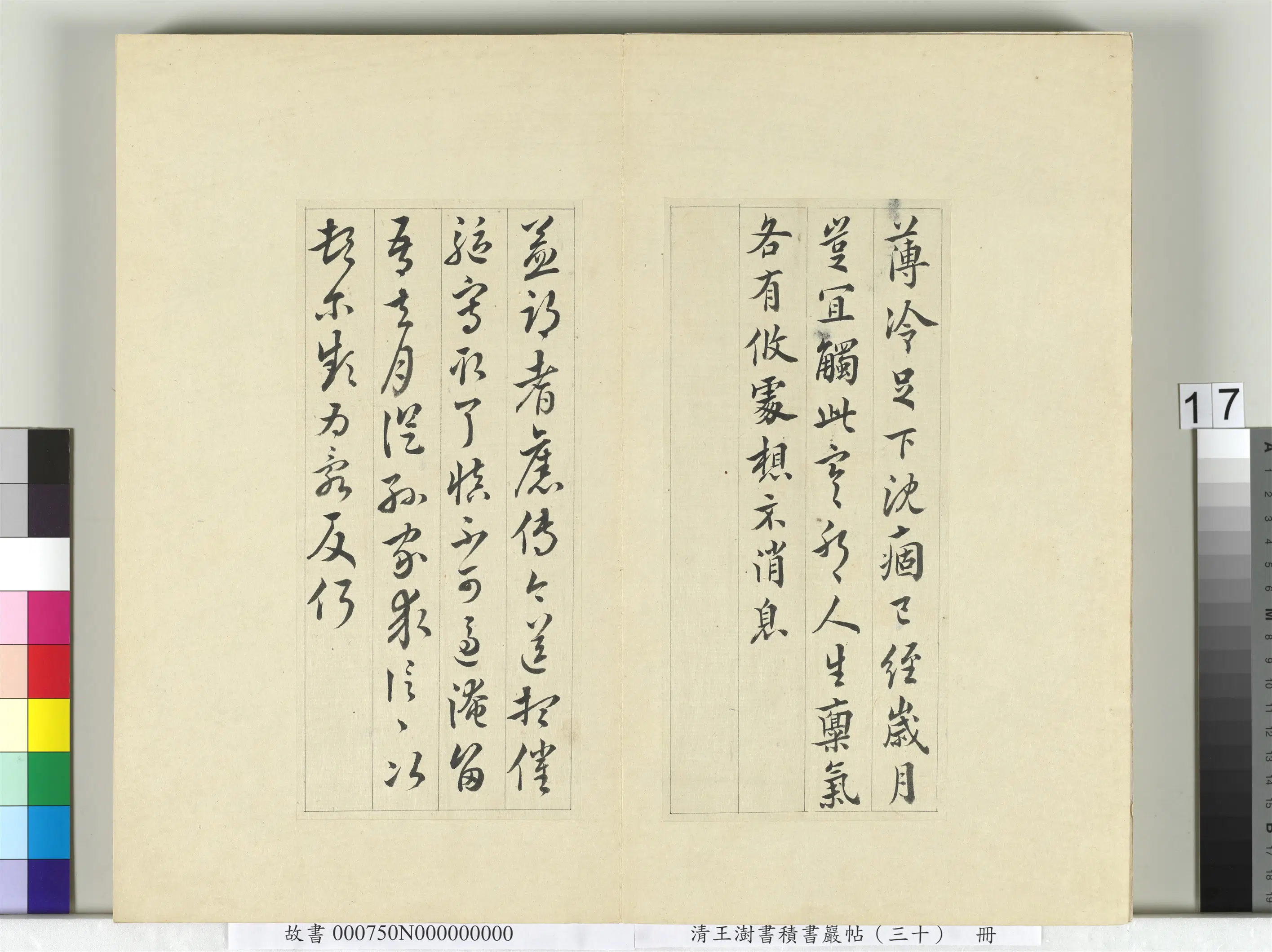 清代【王澍】《书积书岩帖（三十）册》