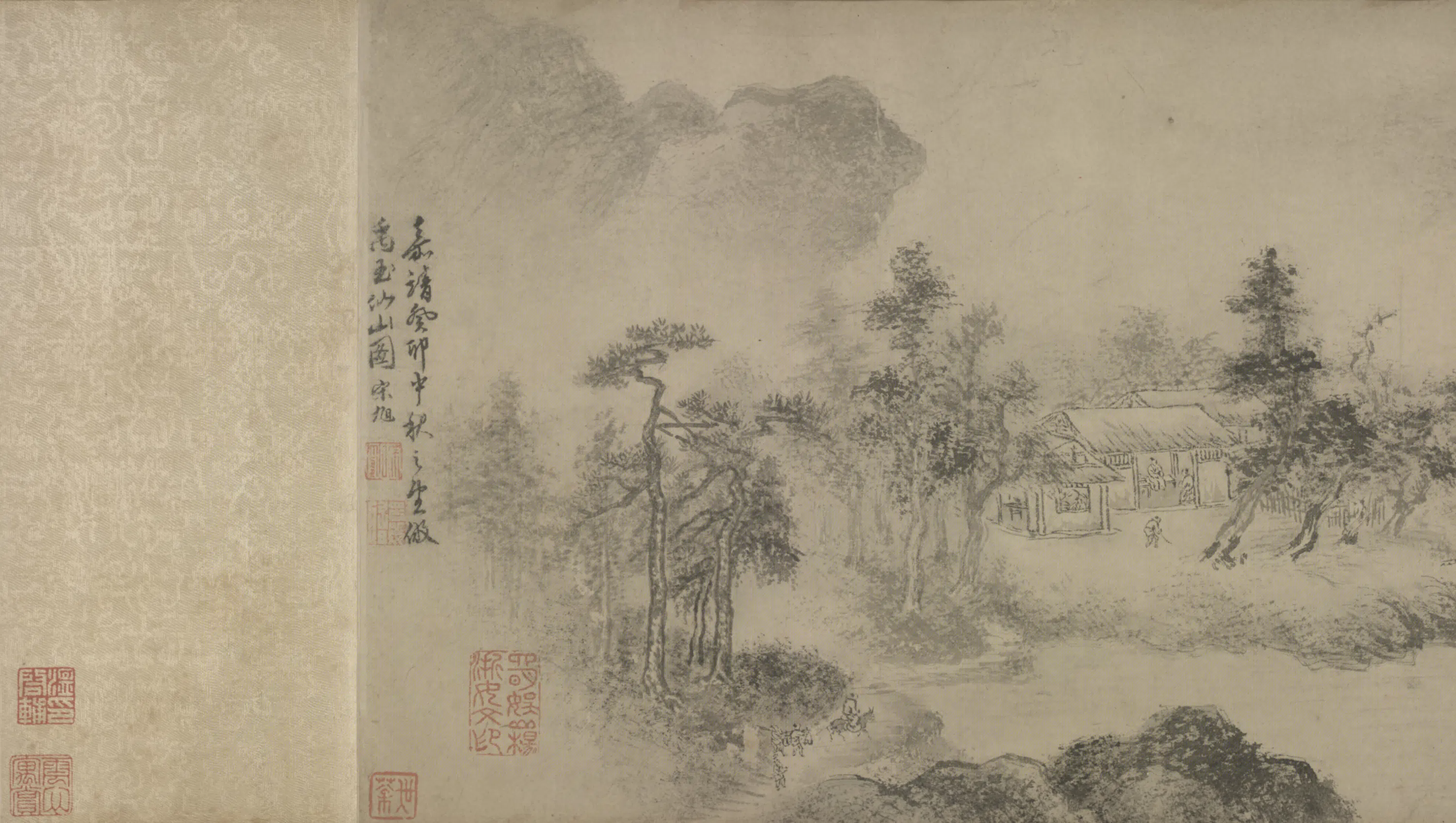 明朝【宋旭】《仿夏圭仙山图卷》