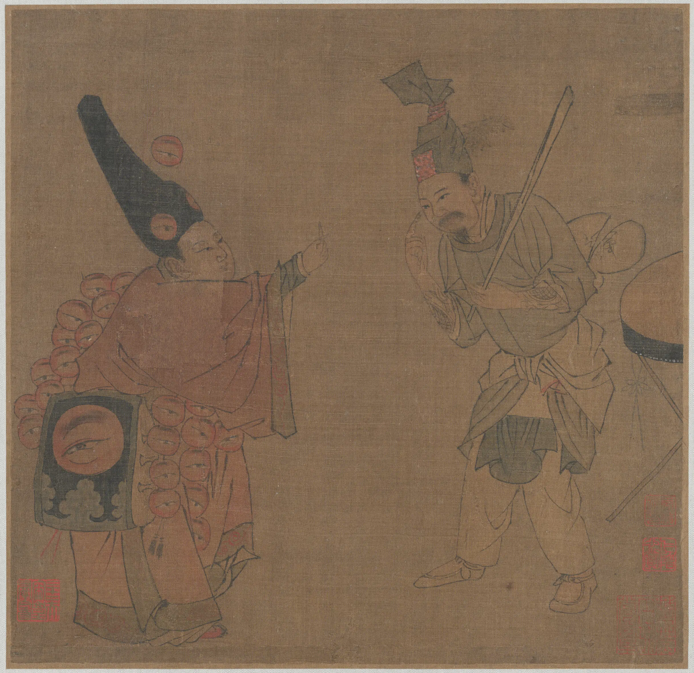 宋代《宋人杂剧册页》