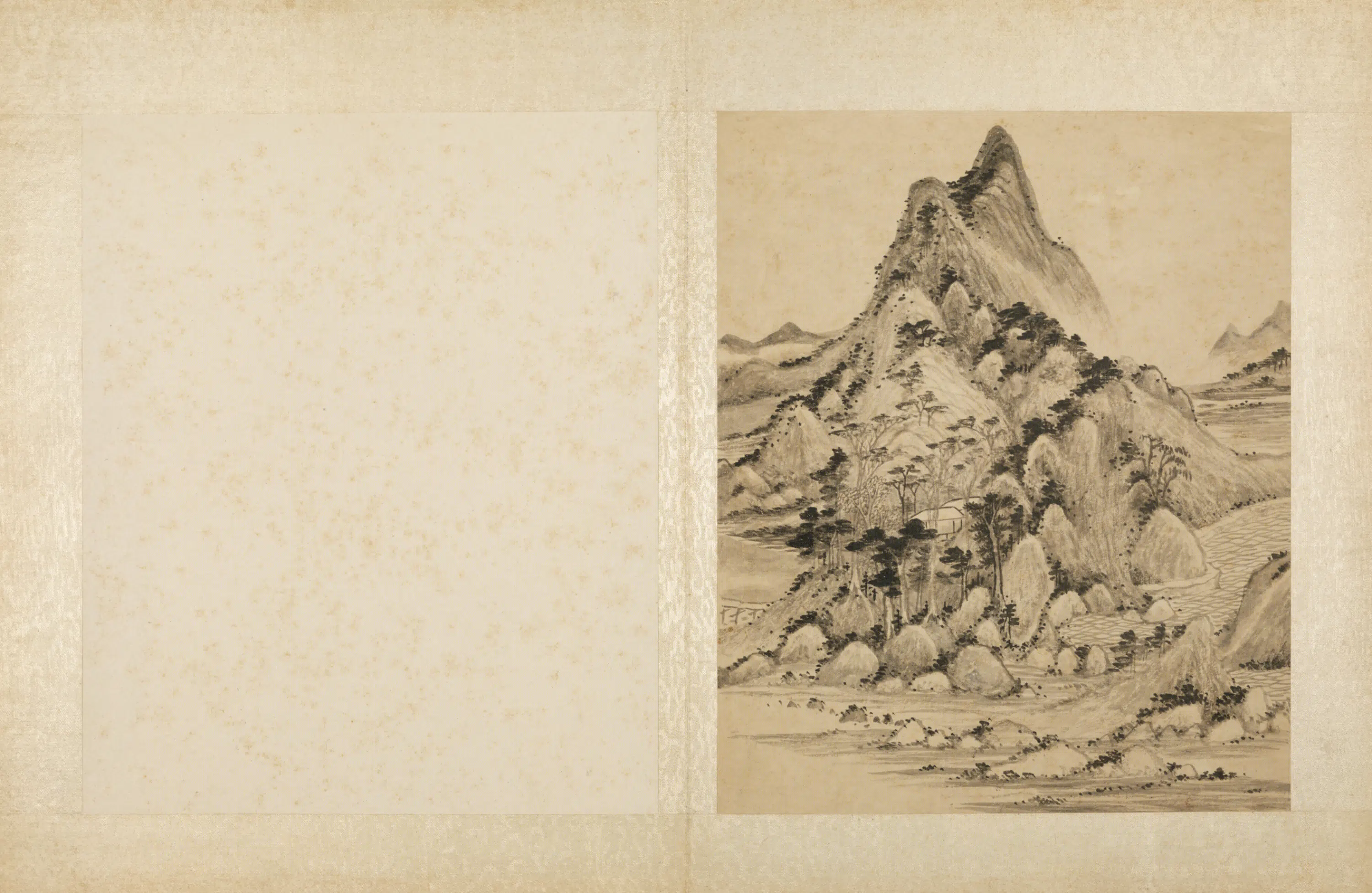 明朝【叶向荣】《山水图册》 第6张