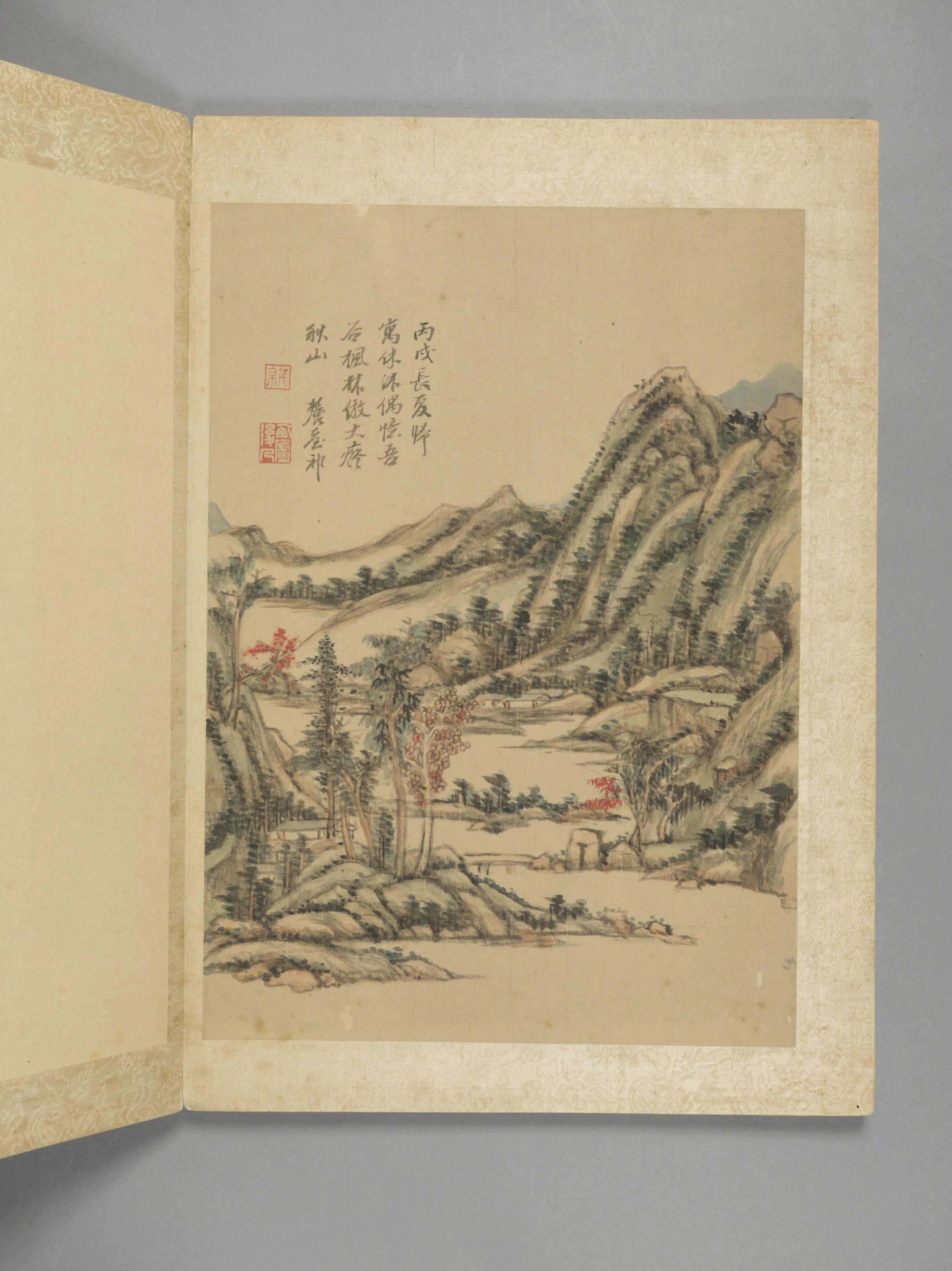 清代【王原祁】《仿古山水册(8开)》 第7张 清代【王原祁】《仿古山水册(8开)》 第7张