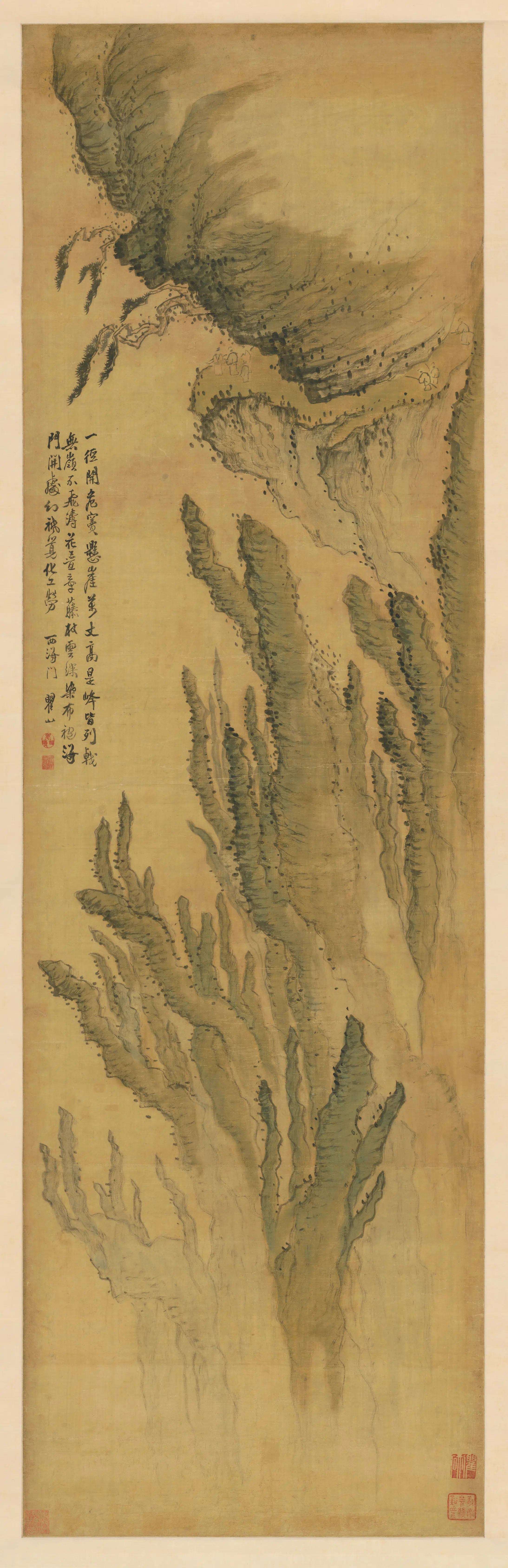 清代【梅清】《黄山图轴-1》