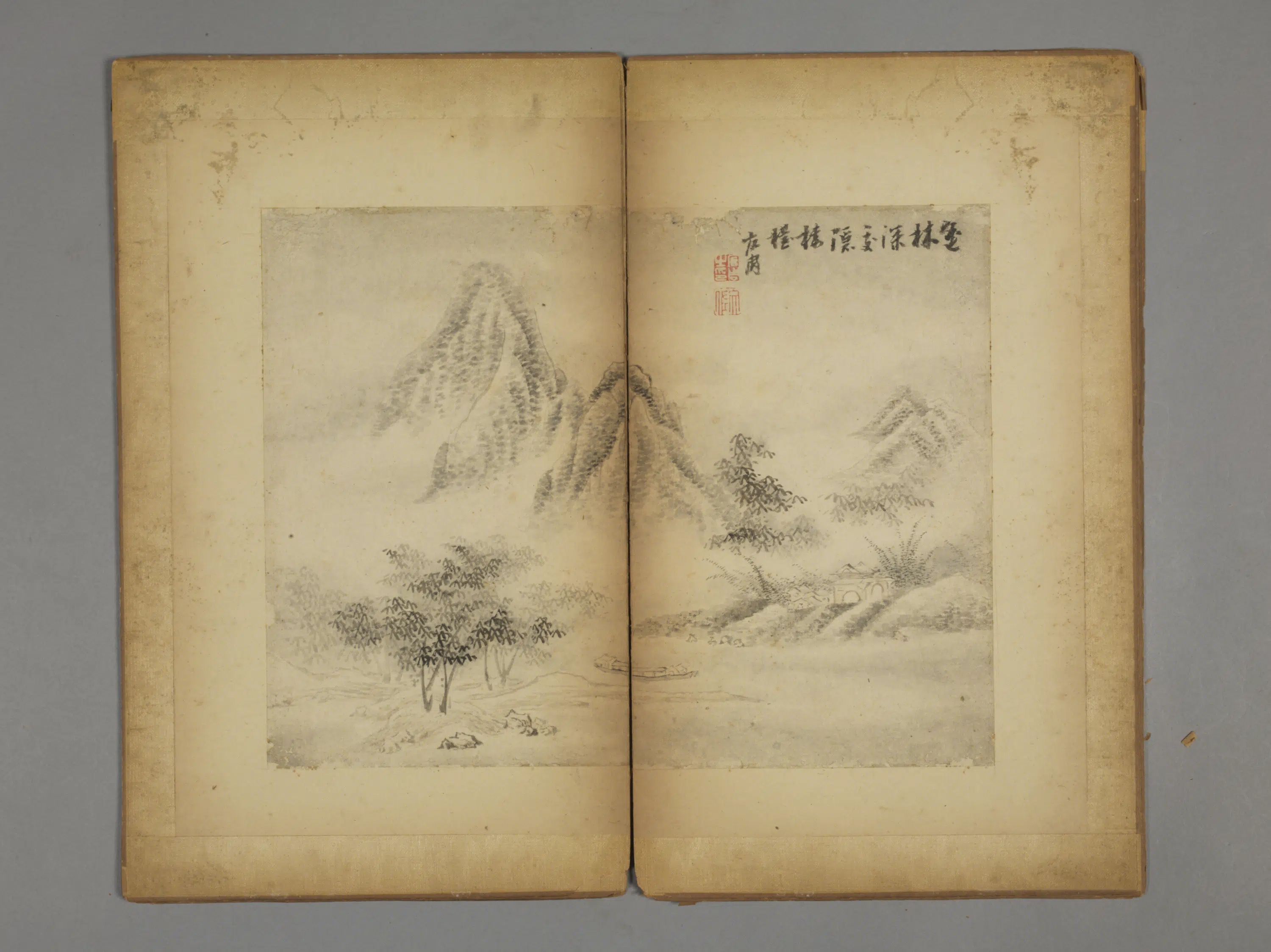 清代【上官周】《山水册（10开）》 第6张