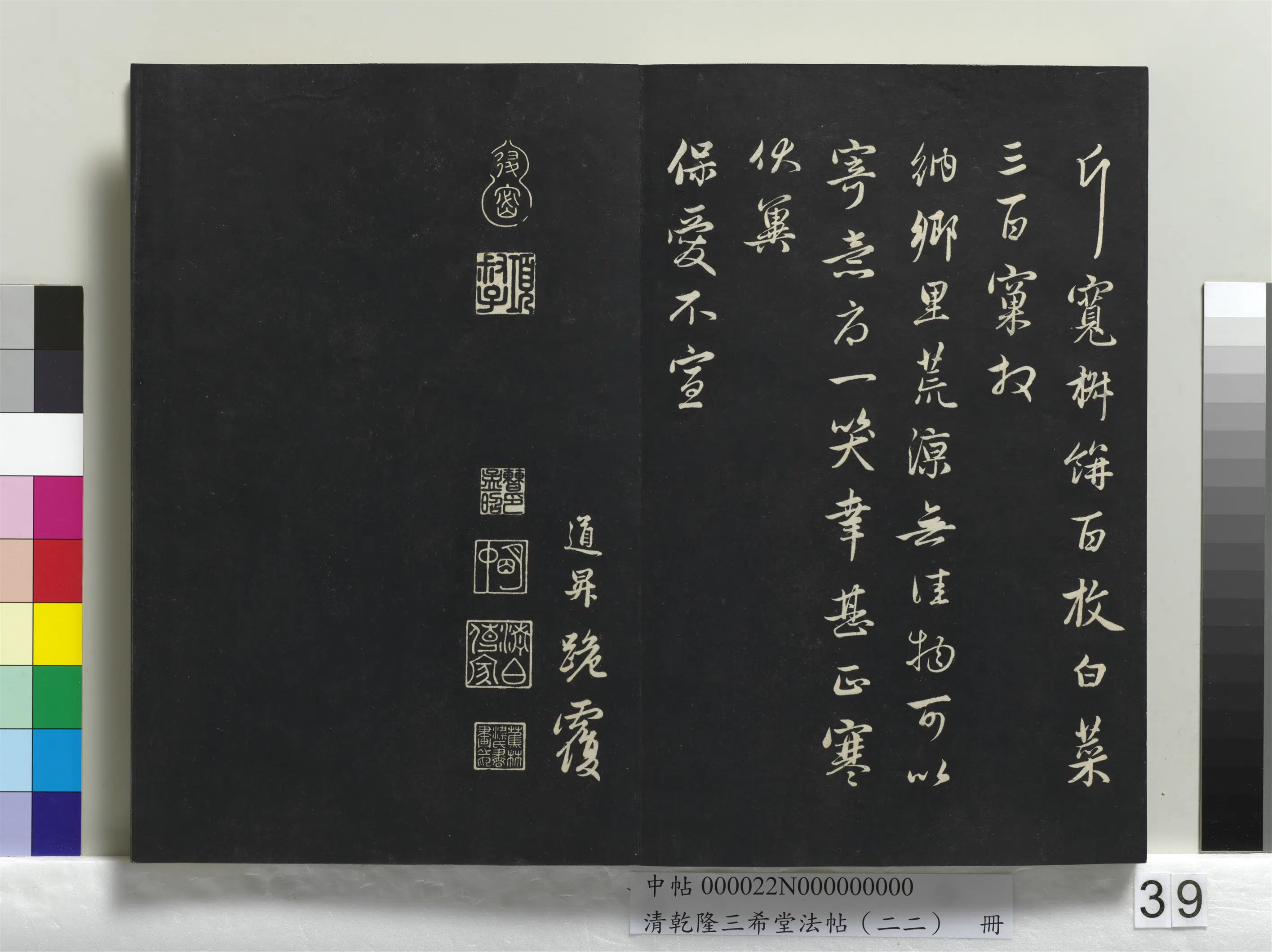 元代【管道升】《乾隆三希堂法帖（二十二）册-元管道升致尊亲家太夫人尺牍》 第2张