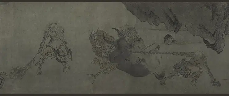 明朝【佚名】《搜山图卷》 第6张