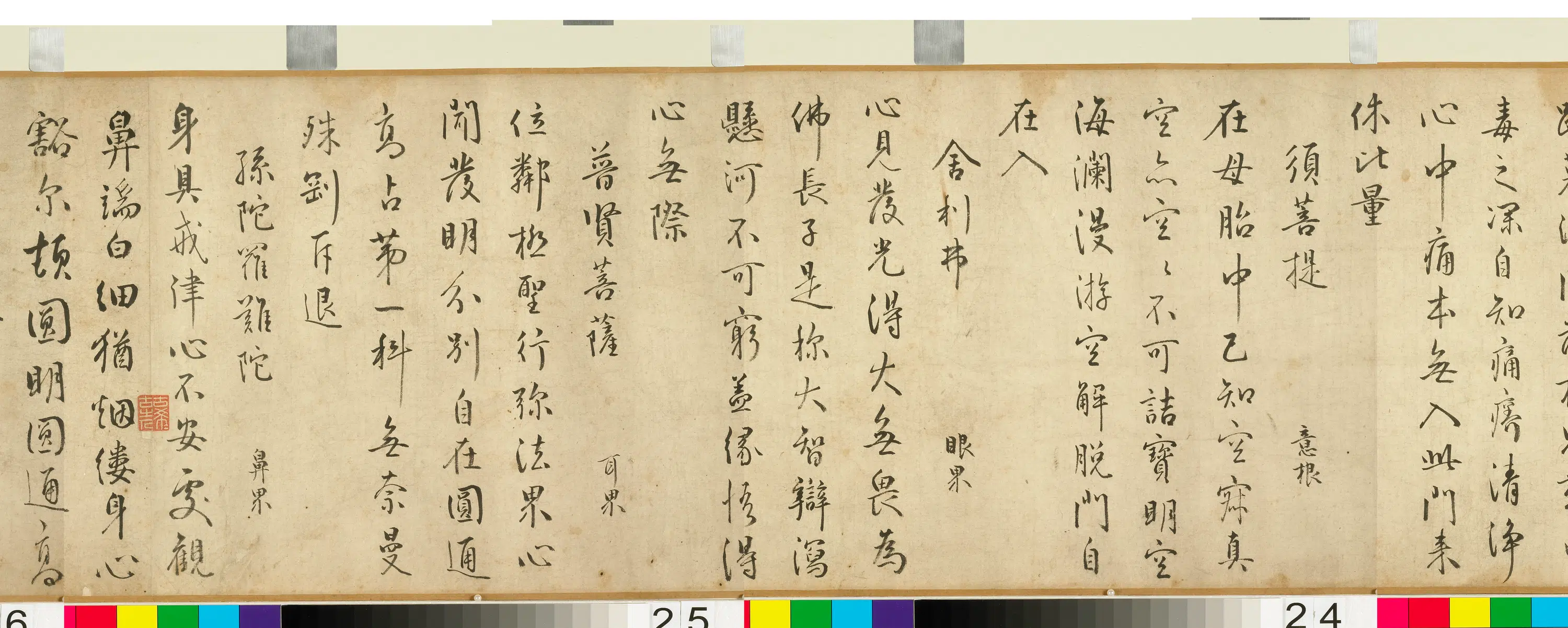 明朝【傅昆】《画二十五圆通像卷》 第7张