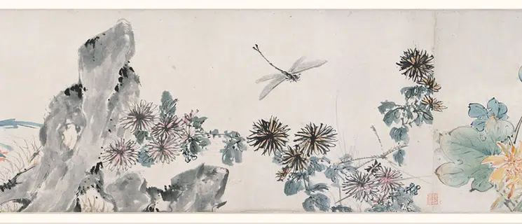 清代【陈嘉言】《花卉鸟兽图卷》 第6张 清代【陈嘉言】《花卉鸟兽图卷》 第6张