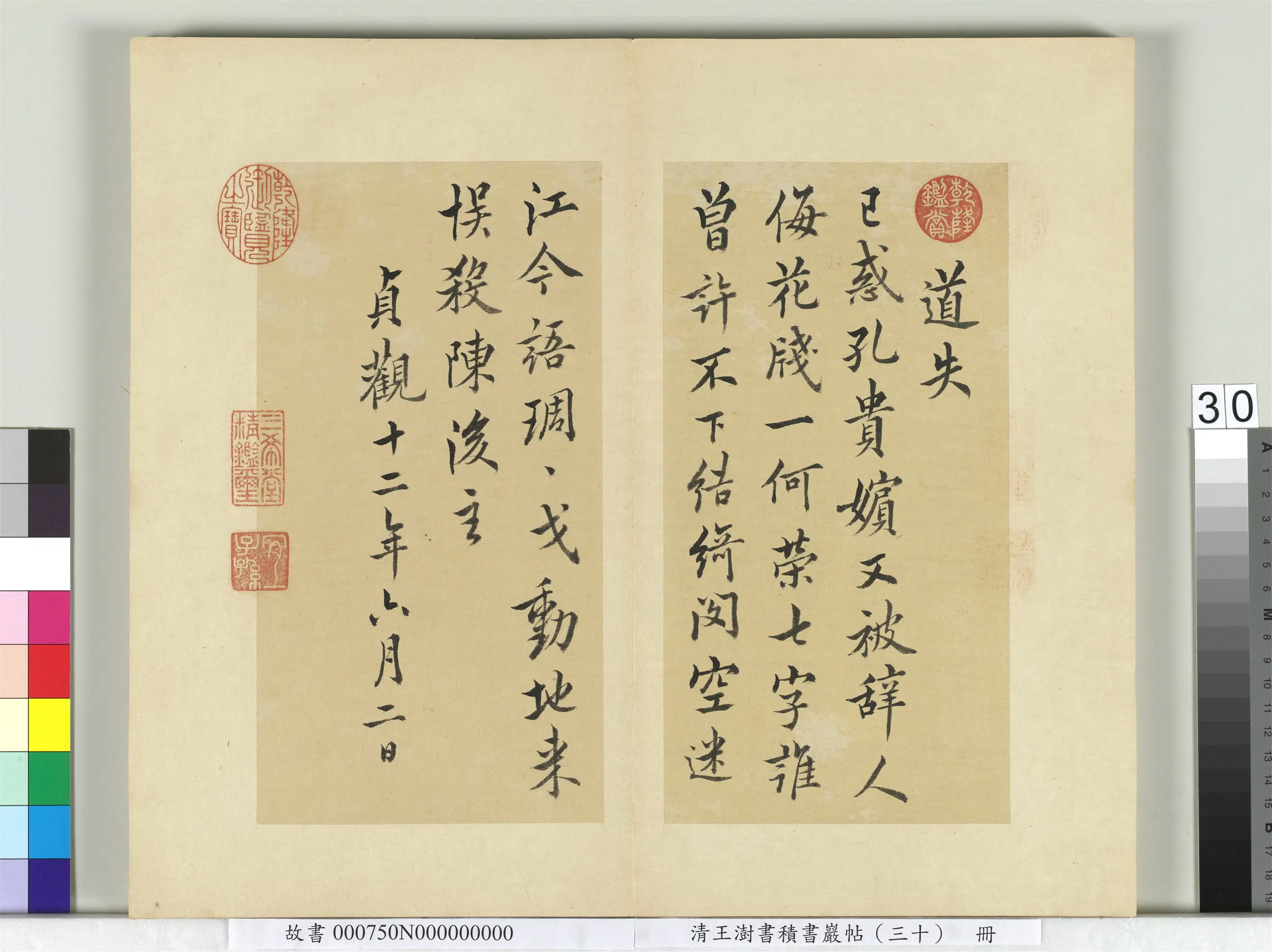 清代【王澍】《书积书岩帖(三十)册》 第25张 清代【王澍】《书积书岩帖(三十)册》 第25张