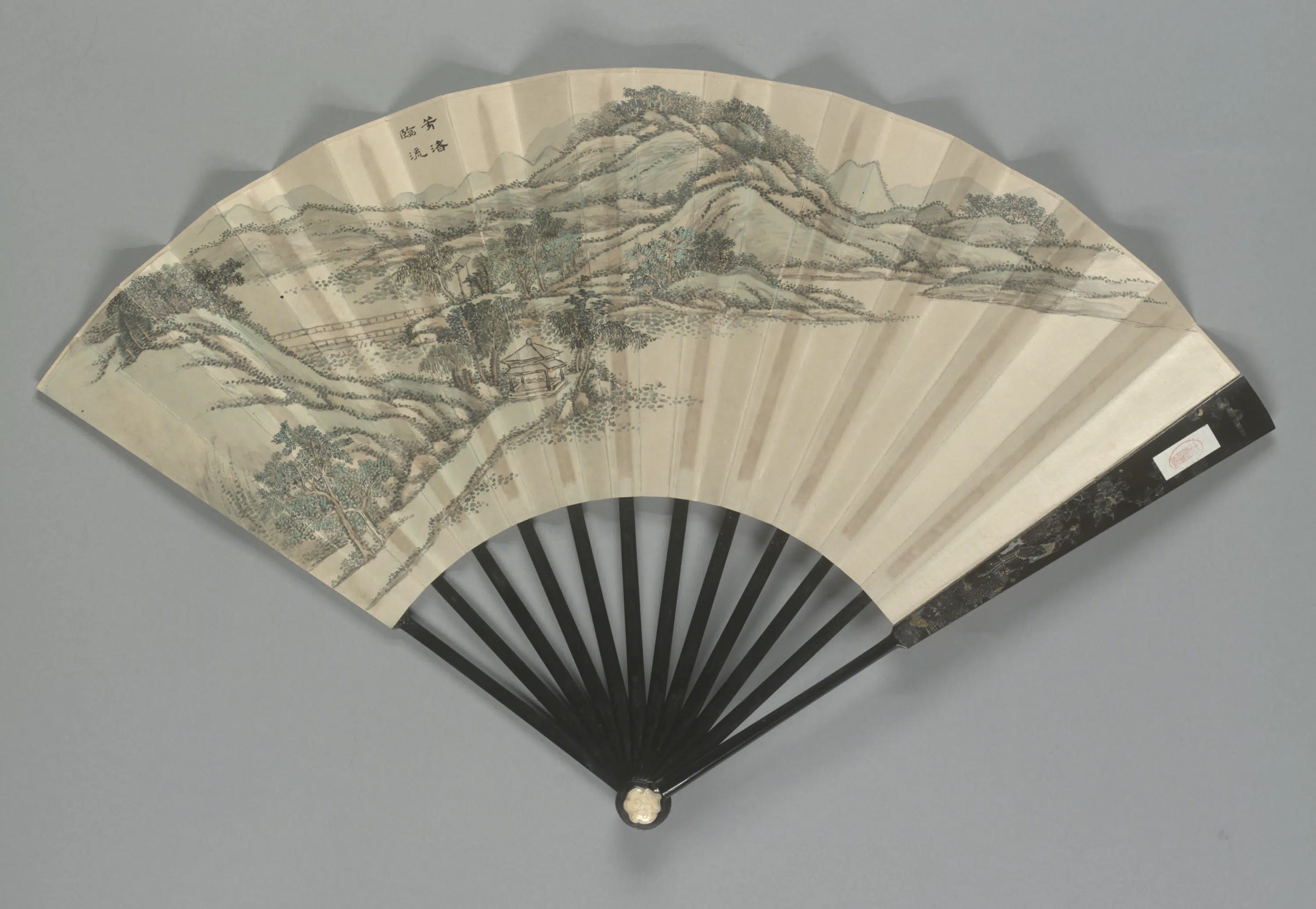 清代【王际华】《清人画避暑山庄三十六景图王际华书诗成扇-28幅》 第20张