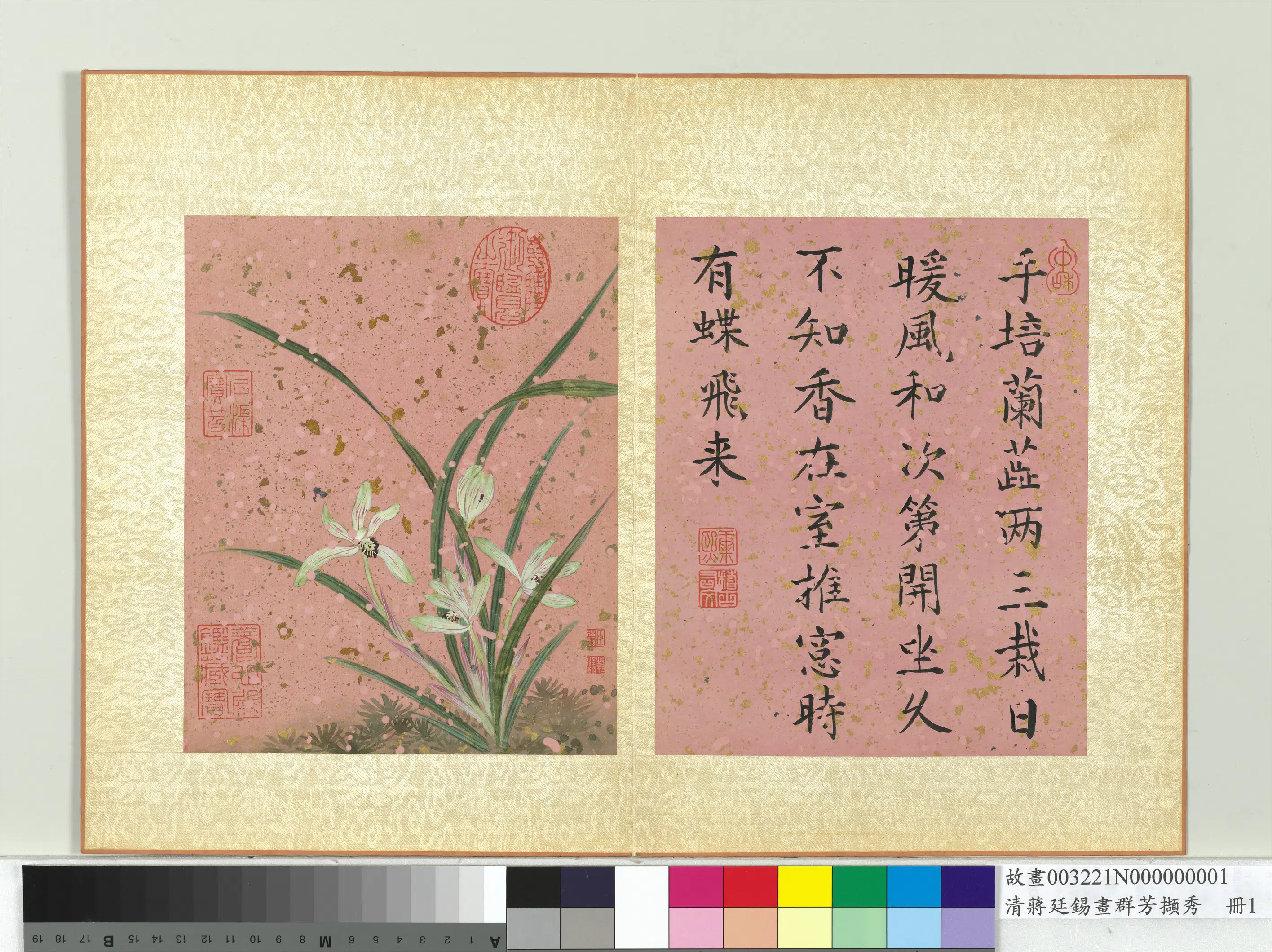 清代【蒋廷锡】《画群芳撷秀册-兰花》 第1张 清代【蒋廷锡】《画群芳撷秀册-兰花》 第1张
