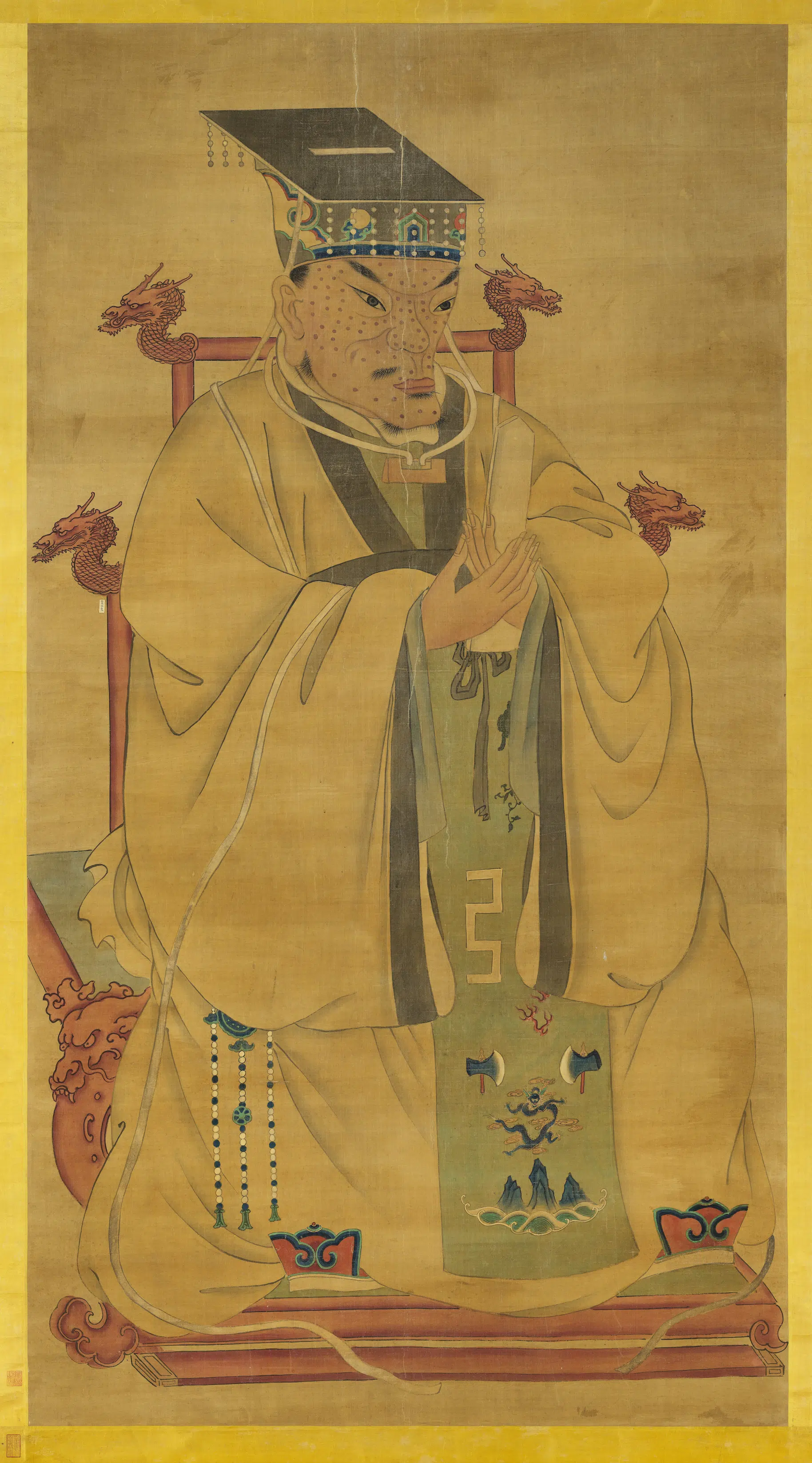 明朝《明太祖坐像（二）图轴》