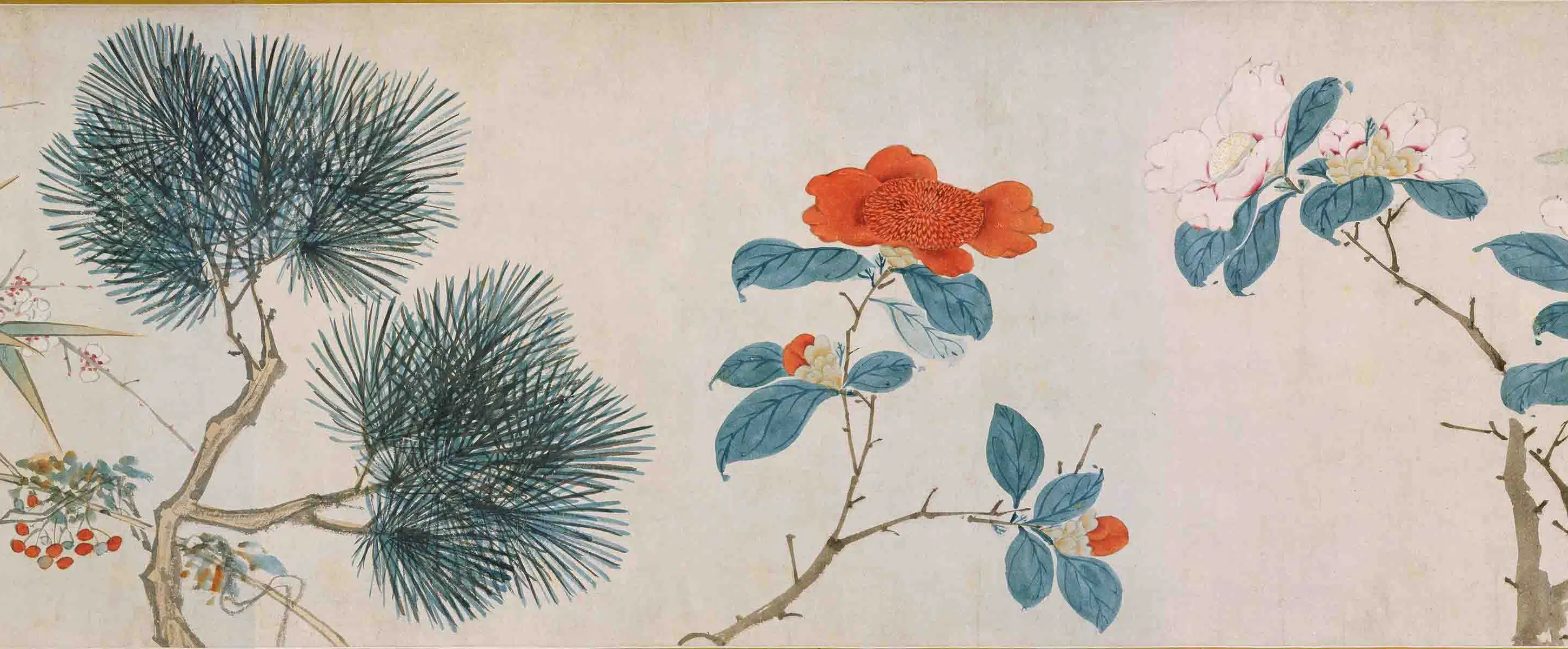 明朝【周之冕】《群芳竞秀图卷》 第11张 明朝【周之冕】《群芳竞秀图卷》 第11张