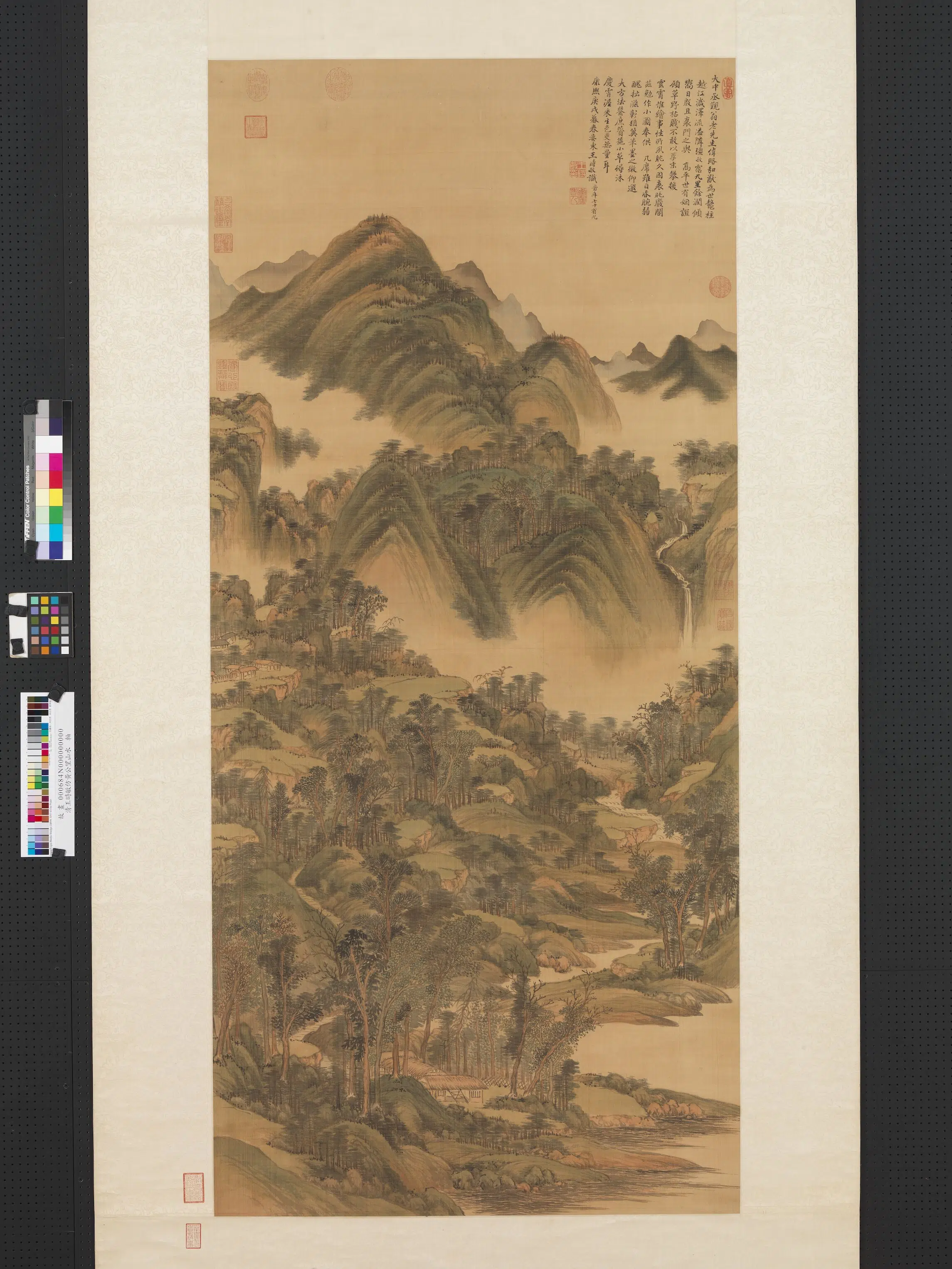 元【黄公望】《清_王时敏_仿黄公望山水图-12》