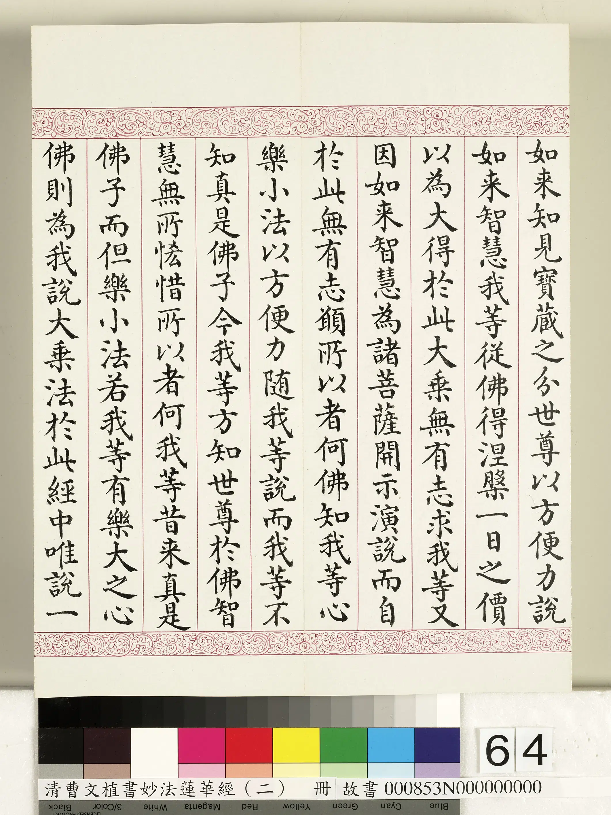 清代【曹文埴】《妙法莲华经（二）册》 第61张