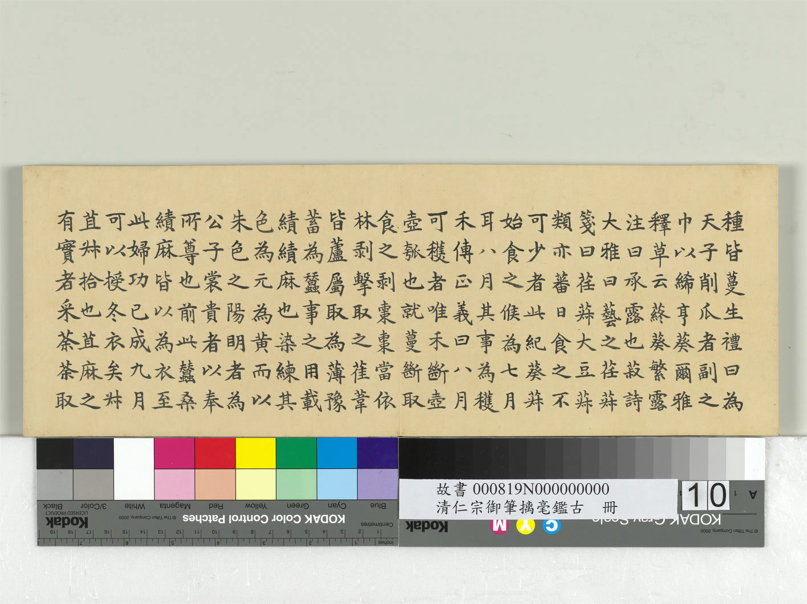 清代【爱新觉罗颙(永)琰-嘉庆仁宗皇帝】《仁宗御笔璃毫鉴古册》 第2张