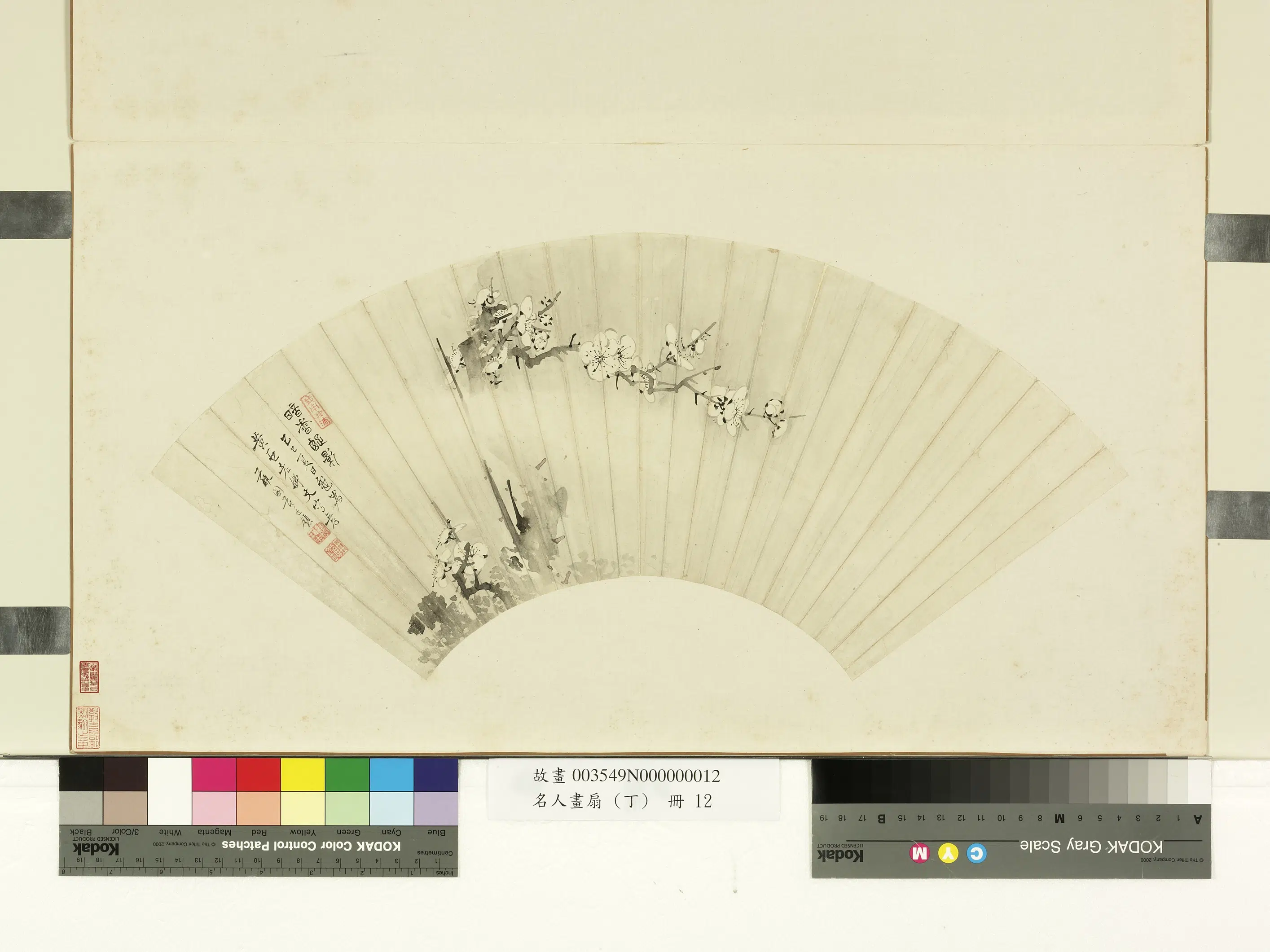 清代【范述曾（范廷镇）】《名人画扇（丁）册-暗香疏影》 第1张