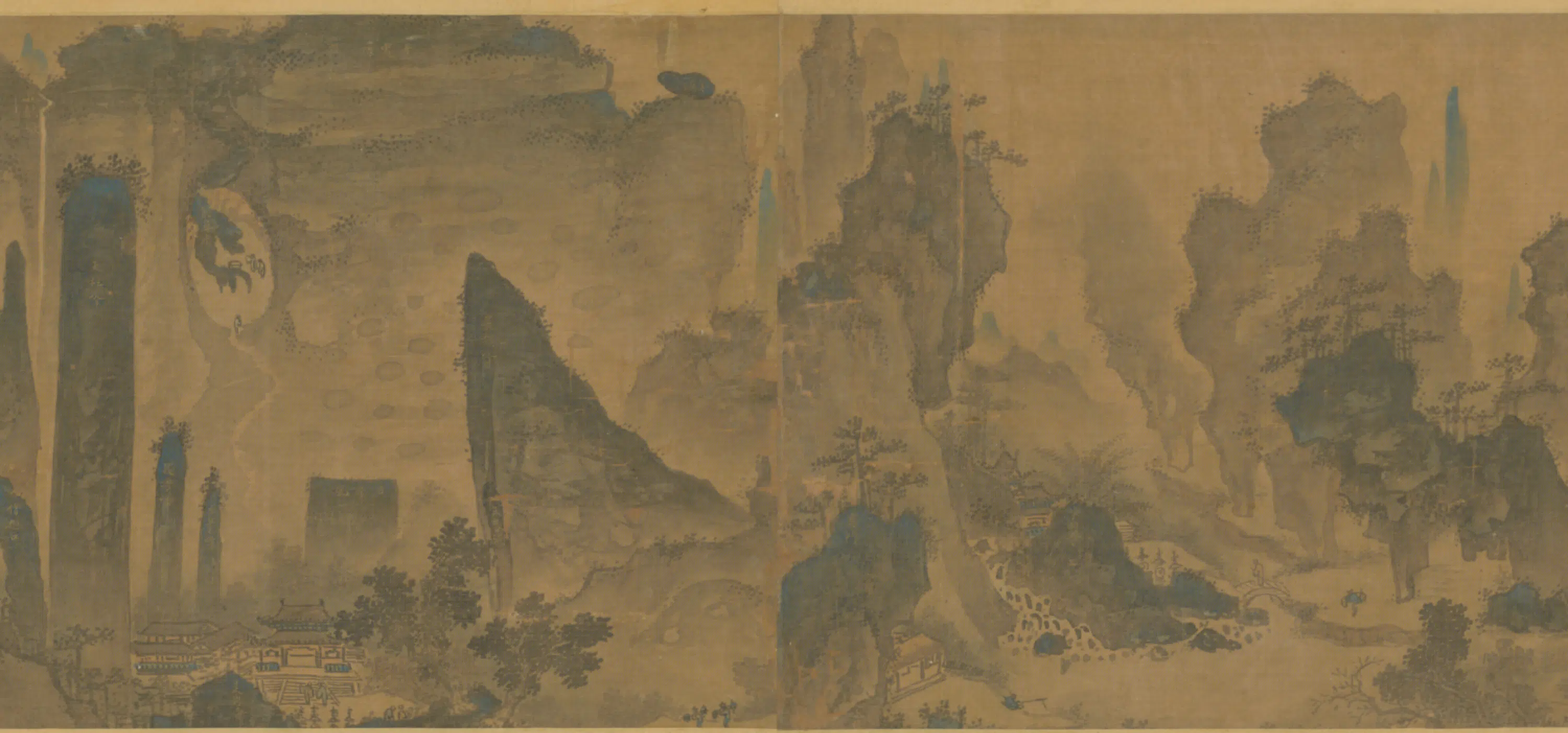 明朝【明人】《山水图卷-1》 第4张