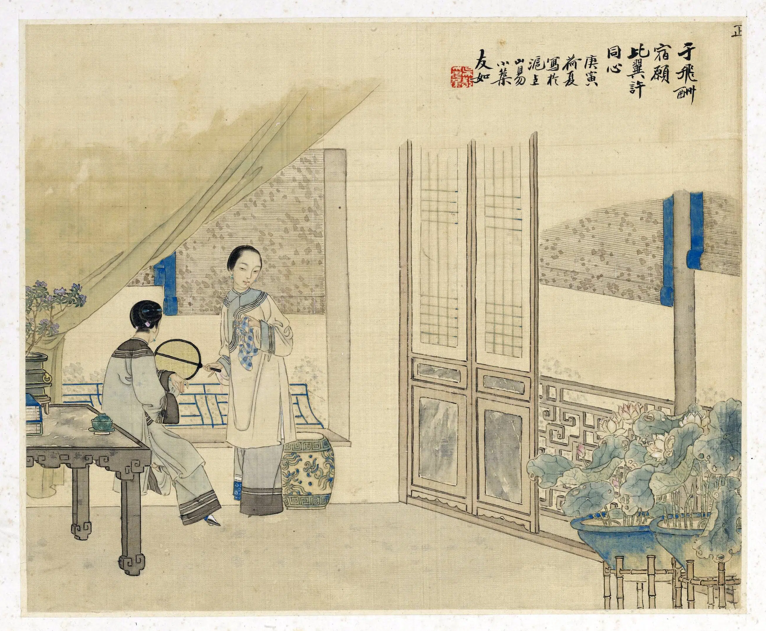 清代【吴嘉猷】《仕女册》 第4张