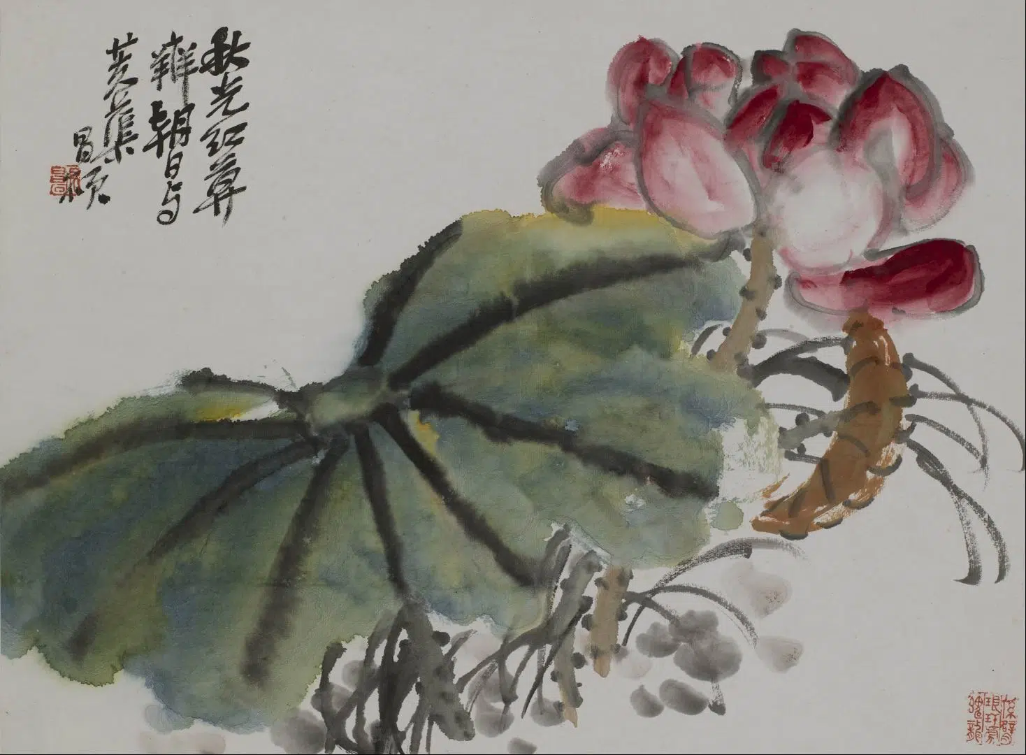 清代【吴昌硕】《花果册》 第3张