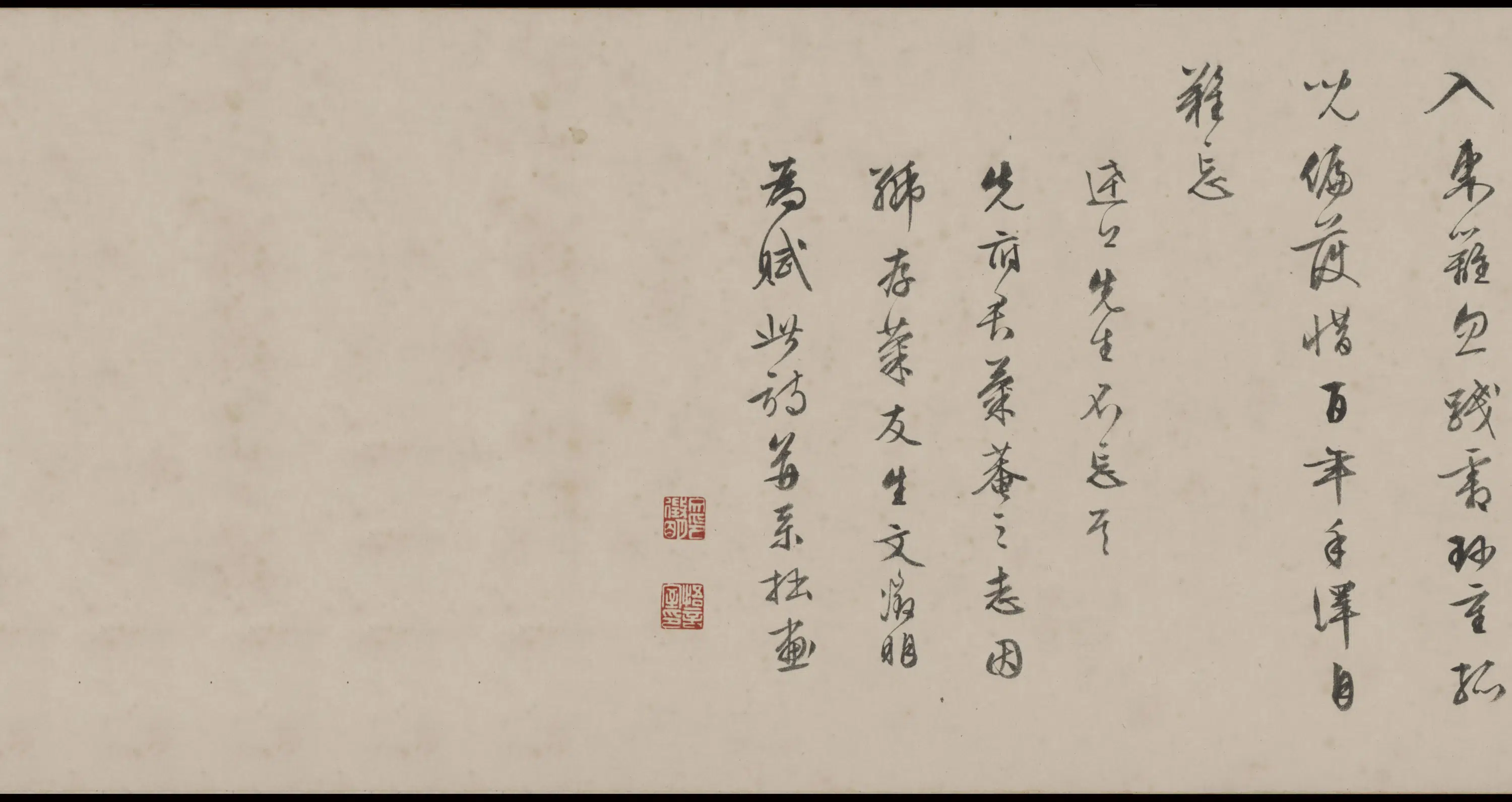 明朝【文徵明】《存菊图》