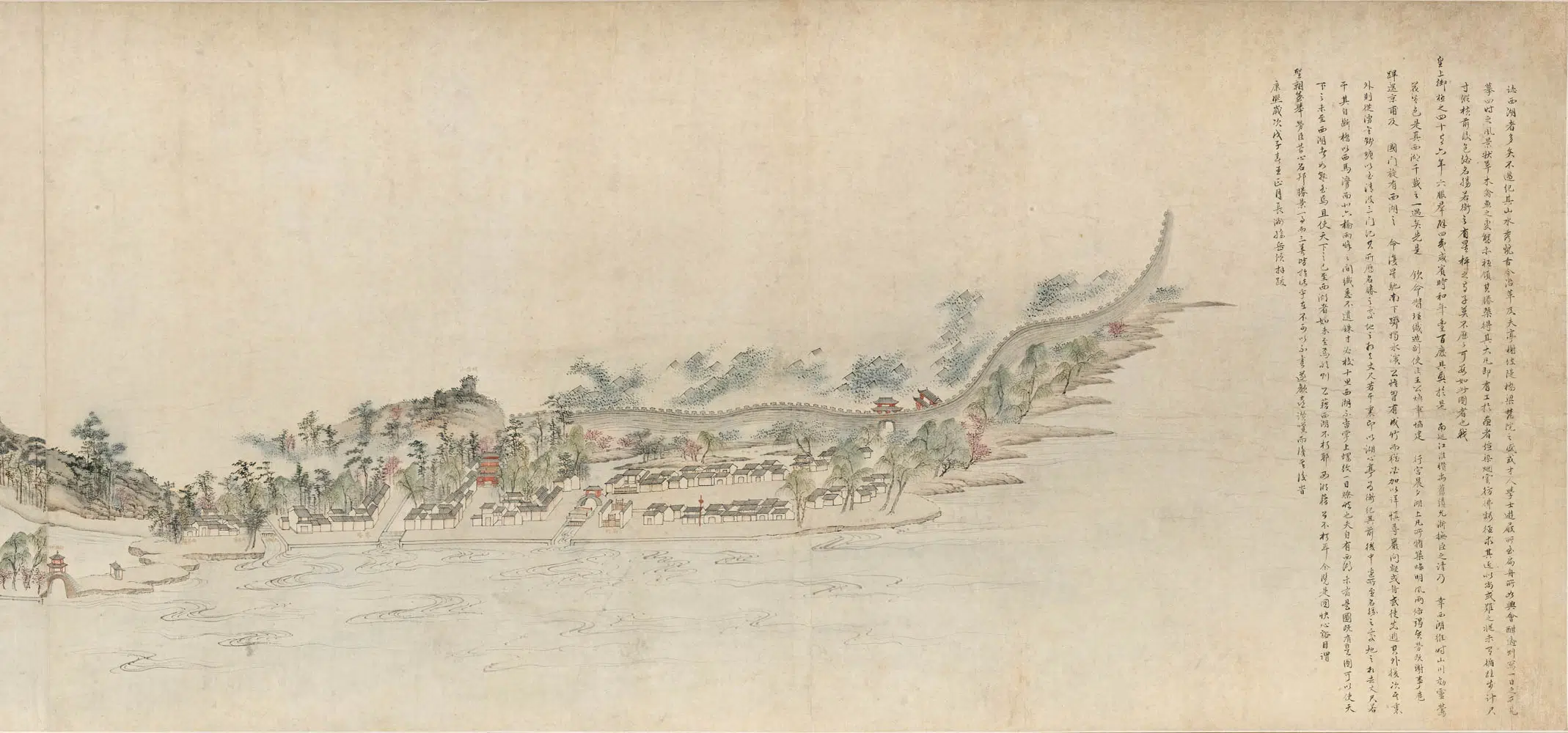清代【莫尔森】《西湖图卷》 第5张