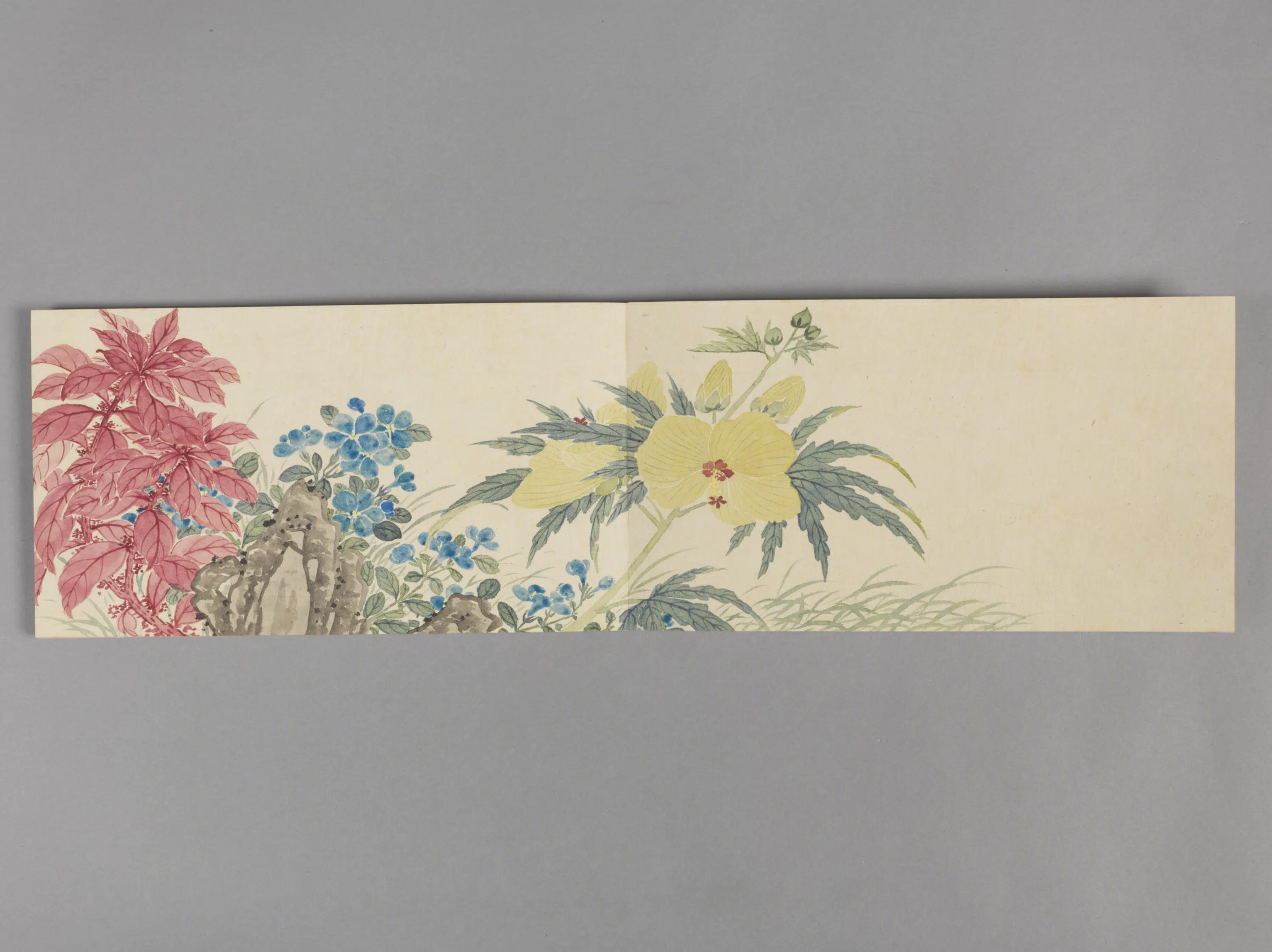 清代【董诰】《花卉册-1（8开）》 第6张