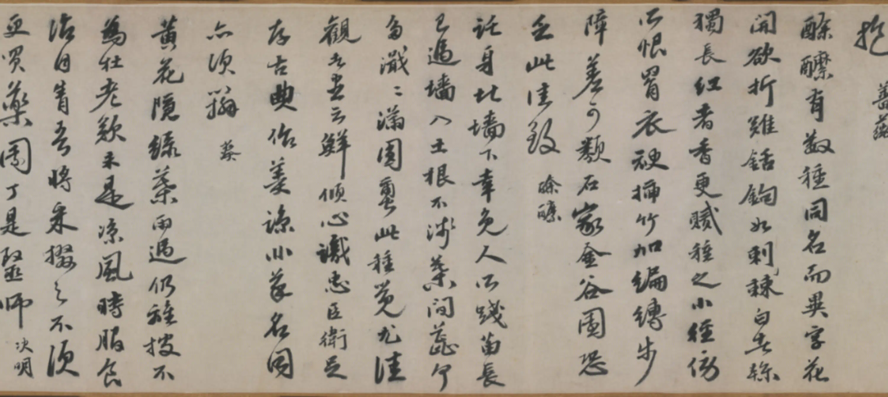 明朝【吴宽】《行书记园中草木二十首卷》 第4张