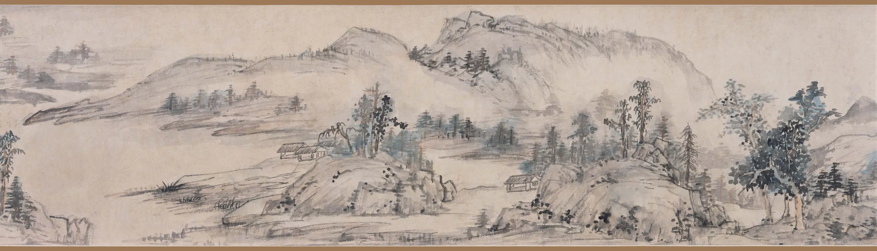 清代【程正揆】《江山卧游图卷-1》