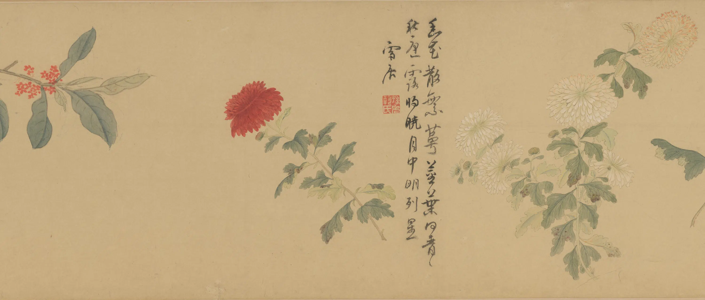 明朝【孙克弘】《百花图卷》 第6张