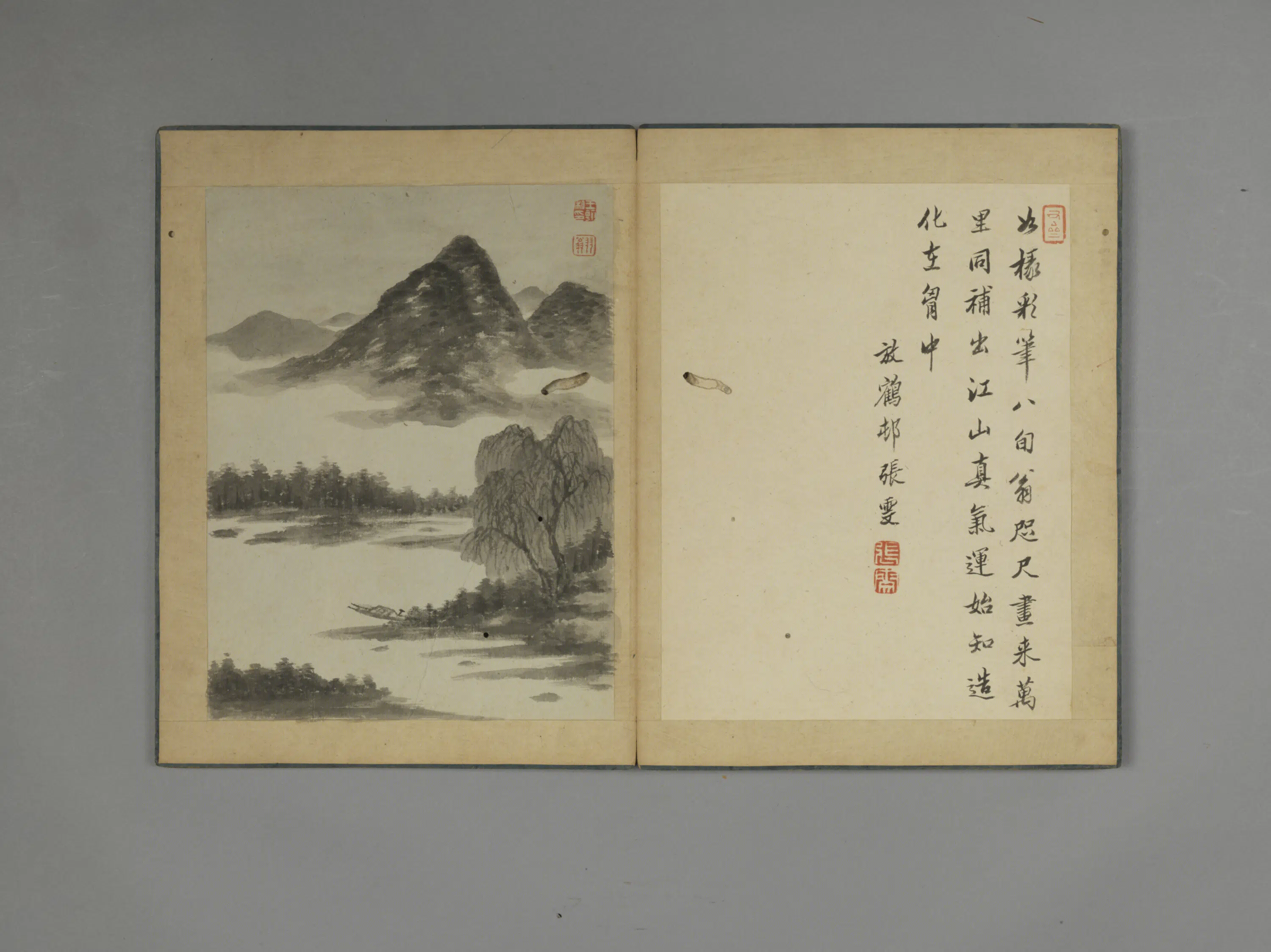 清代【王翰】《山水花石册》 第5张
