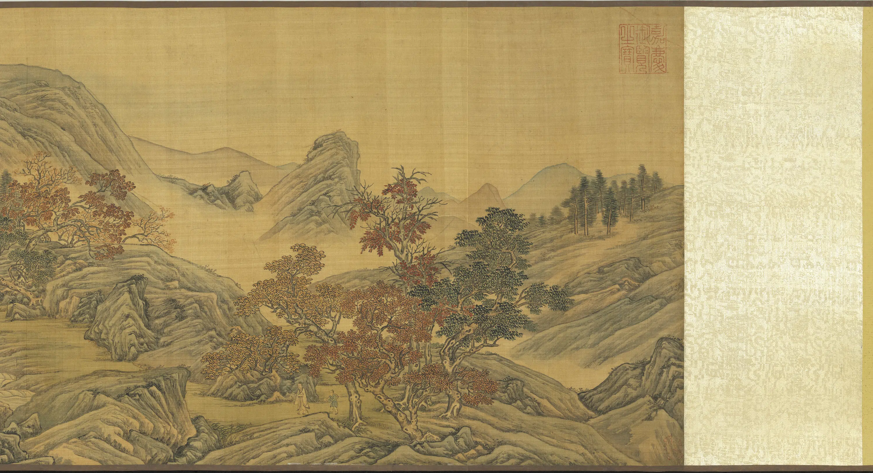 明朝【唐寅】《画白云红树图卷》 第3张 明朝【唐寅】《画白云红树图卷》 第3张