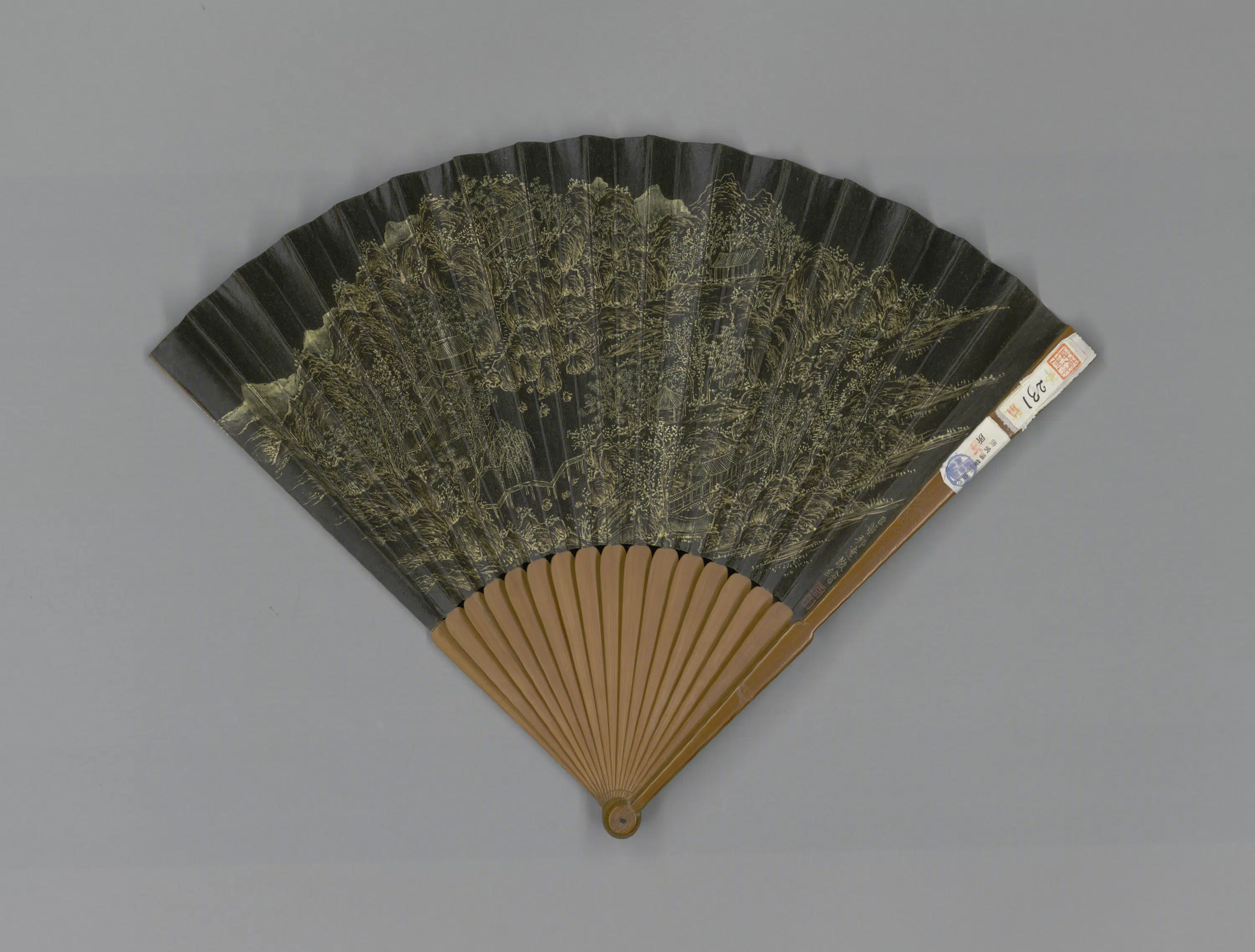 清代【董邦达】《画山水王际华书惠山园八景诗成扇》