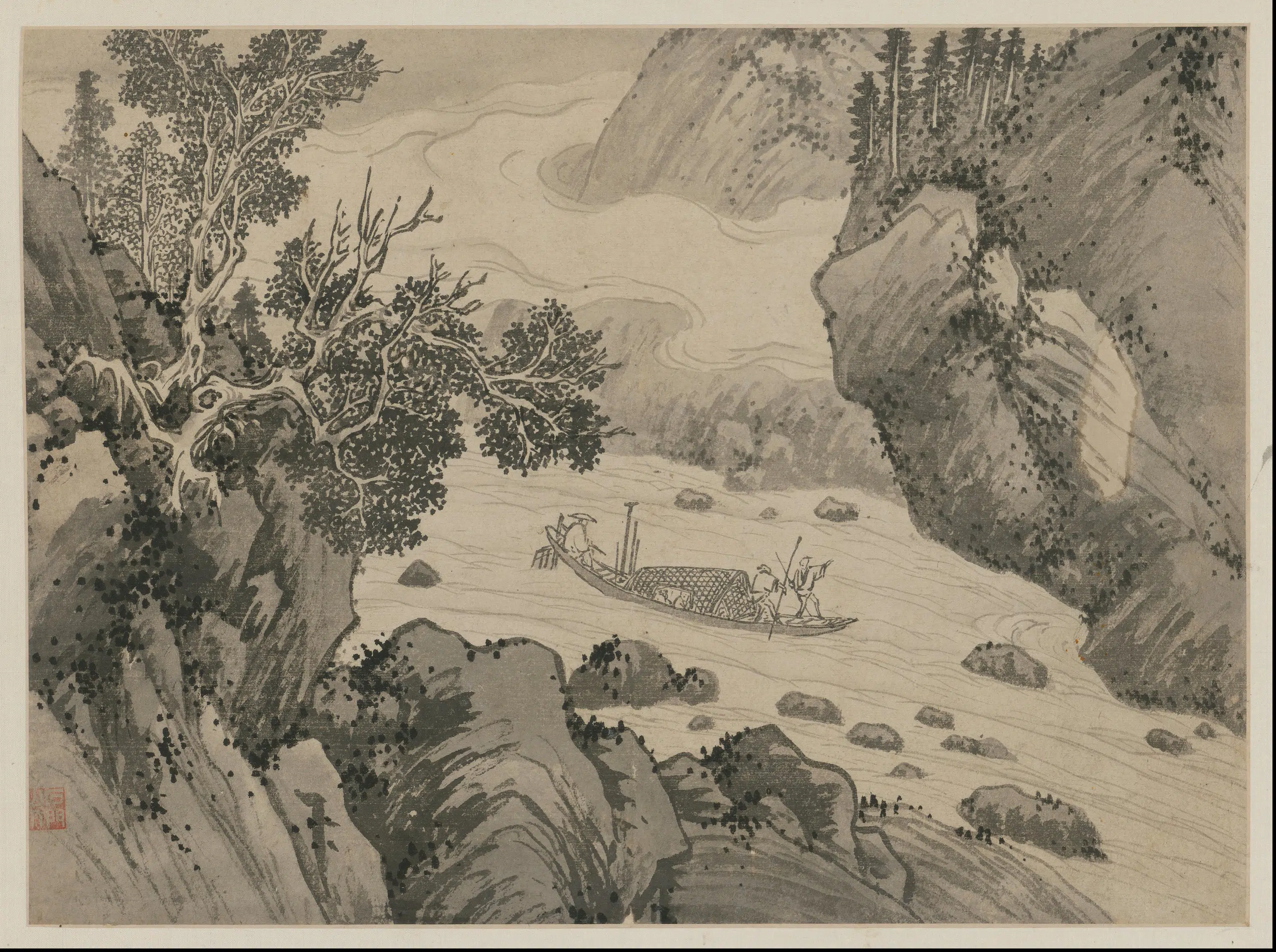 明朝【宋旭】《山水册》 第13张