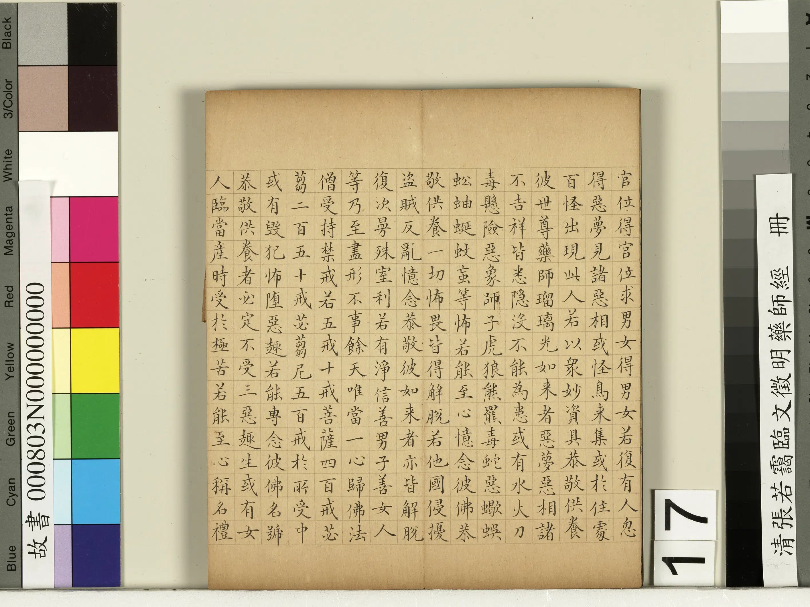 清代【张若霭】《临文征明药师经册》 第9张 清代【张若霭】《临文征明药师经册》 第9张