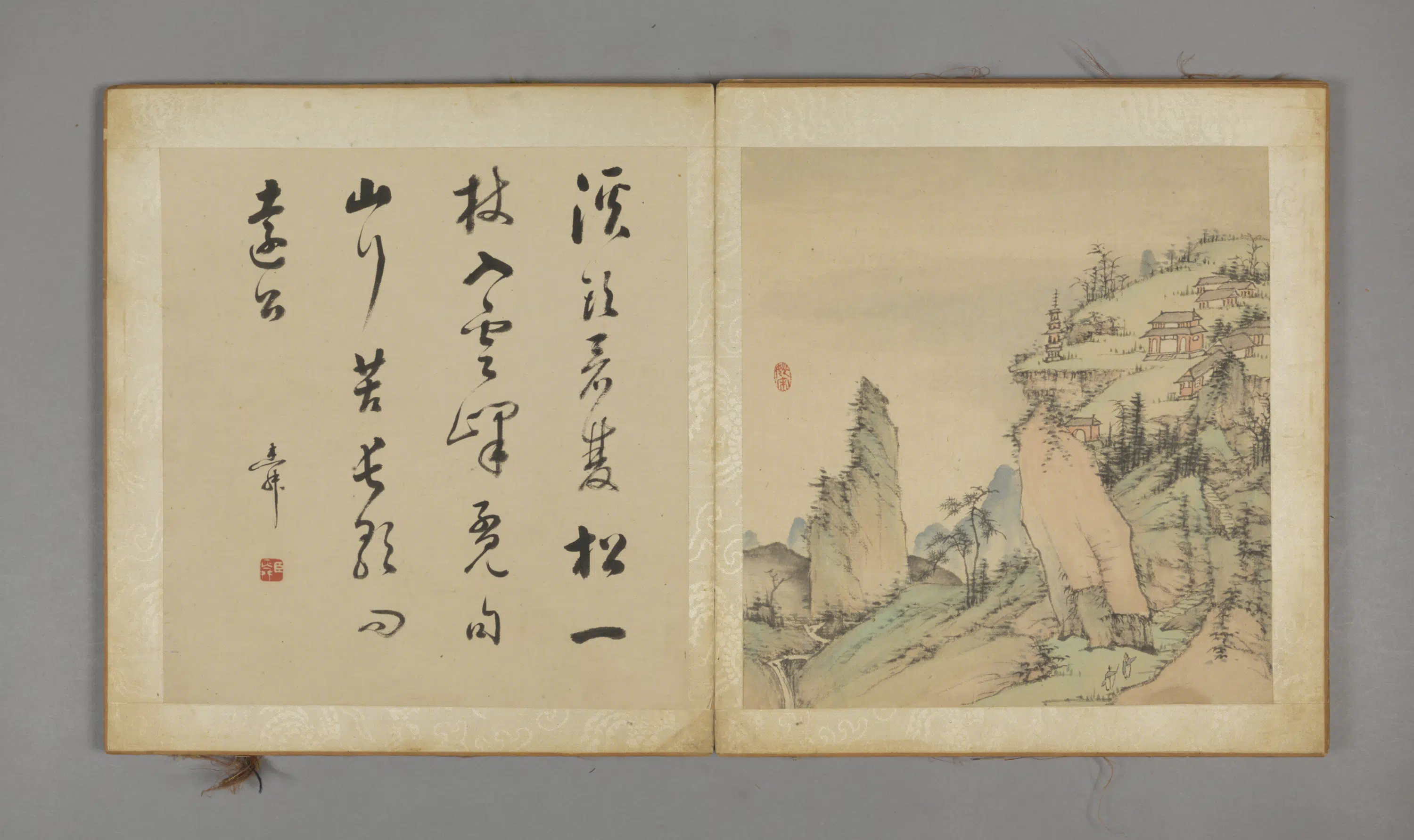 清代【姚宋】《山水图册（12开）》 第12张