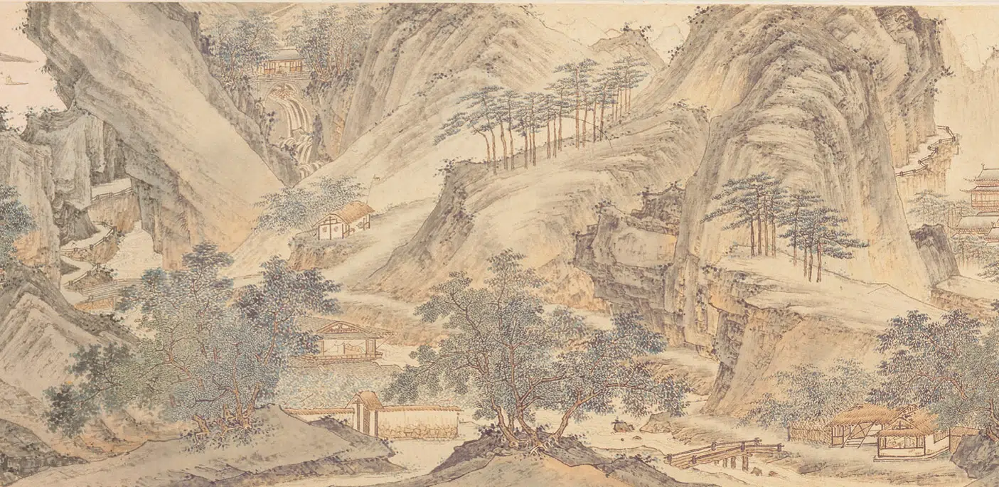 清代【吴宏】《清江行旅图卷》 第4张 清代【吴宏】《清江行旅图卷》 第4张