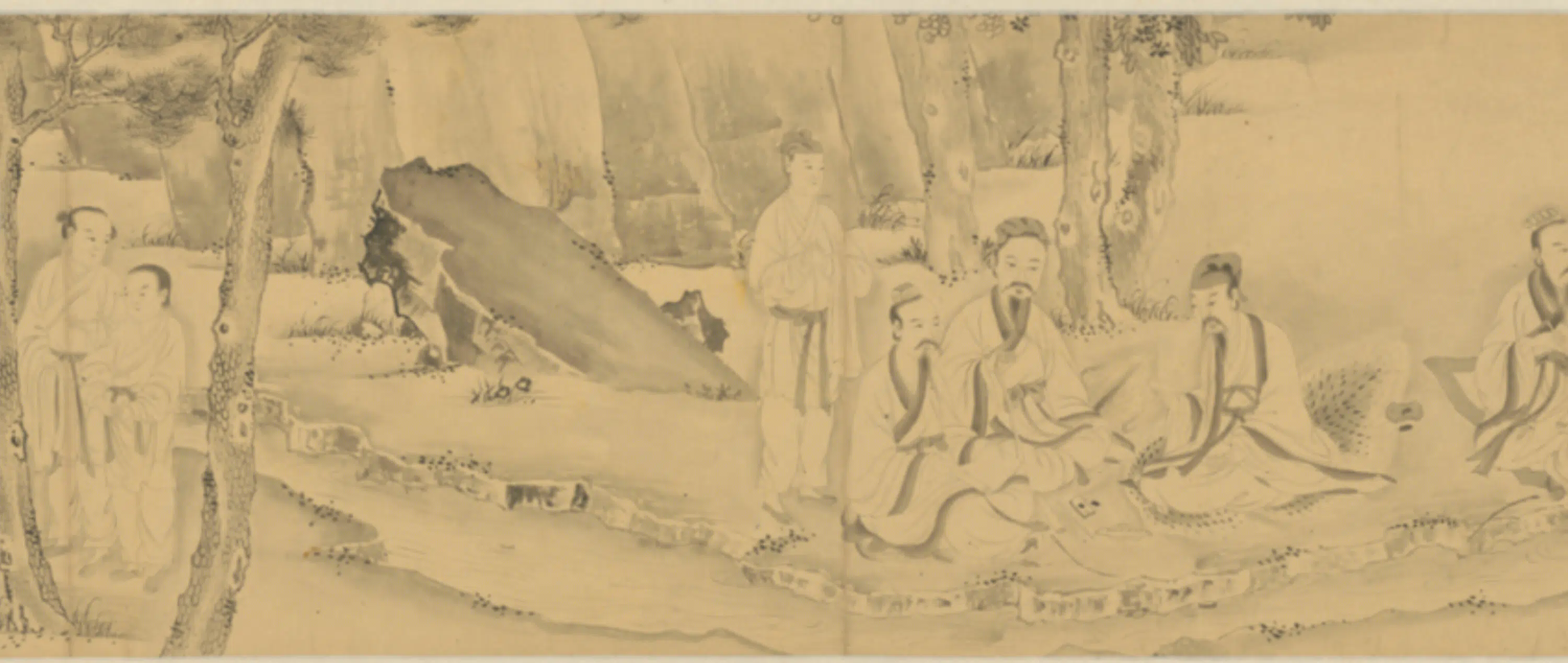 明朝【明人】《修禊图卷》 第9张