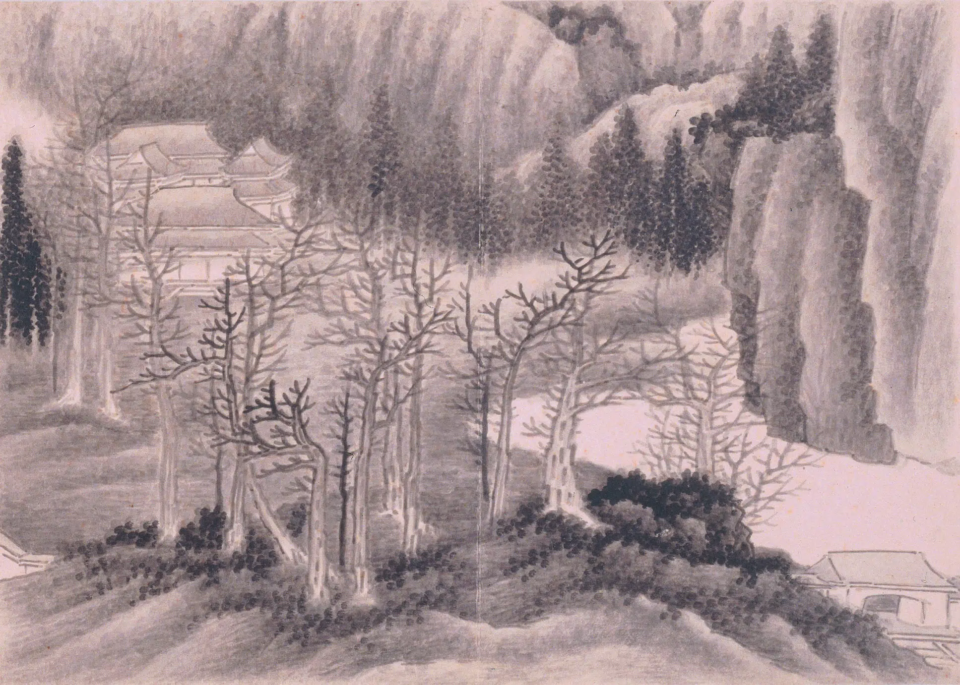清代【龚贤】《山水册》 第10张 清代【龚贤】《山水册》 第10张