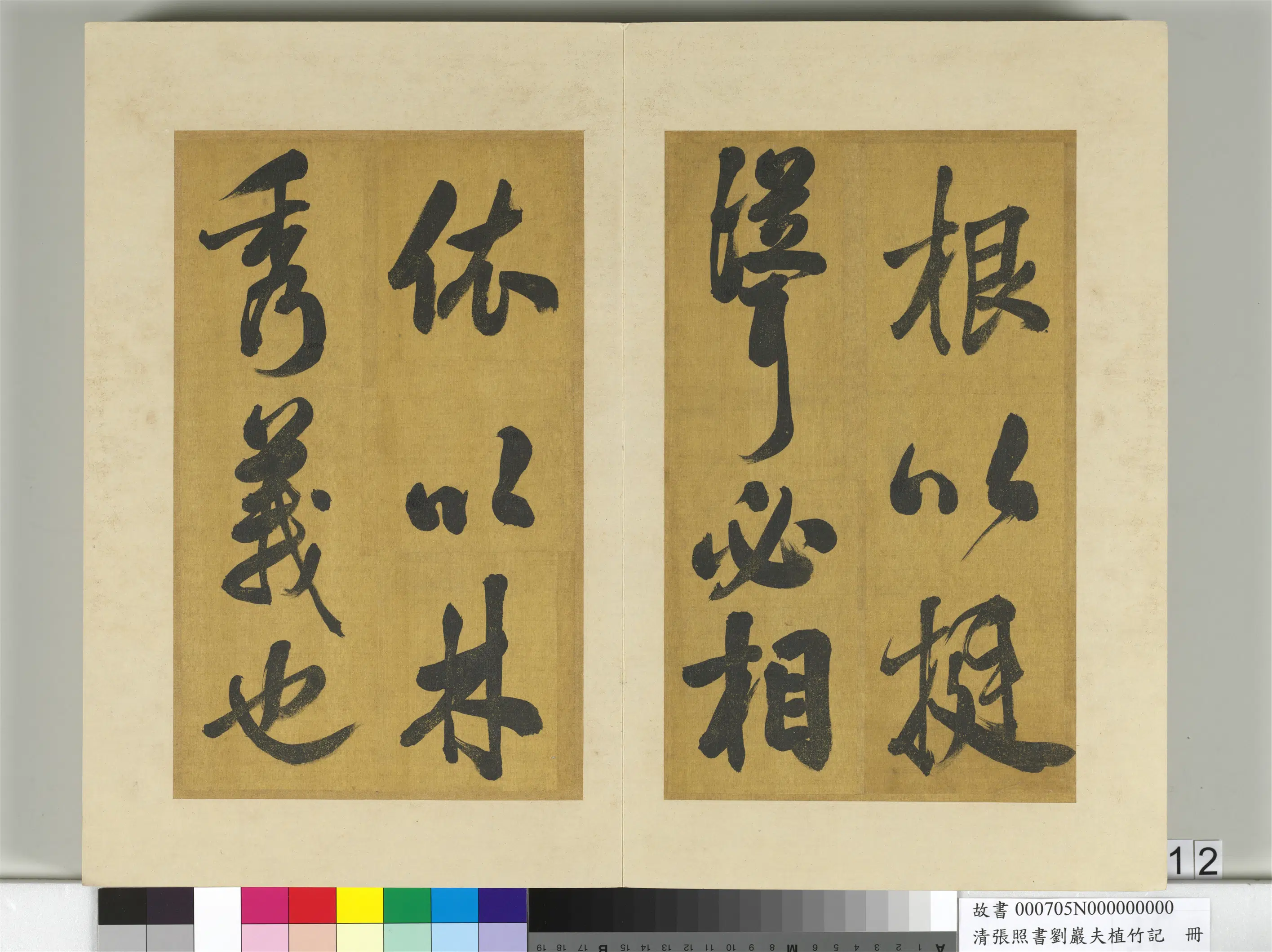 清代【张照】《书刘岩夫植竹记册》 第4张