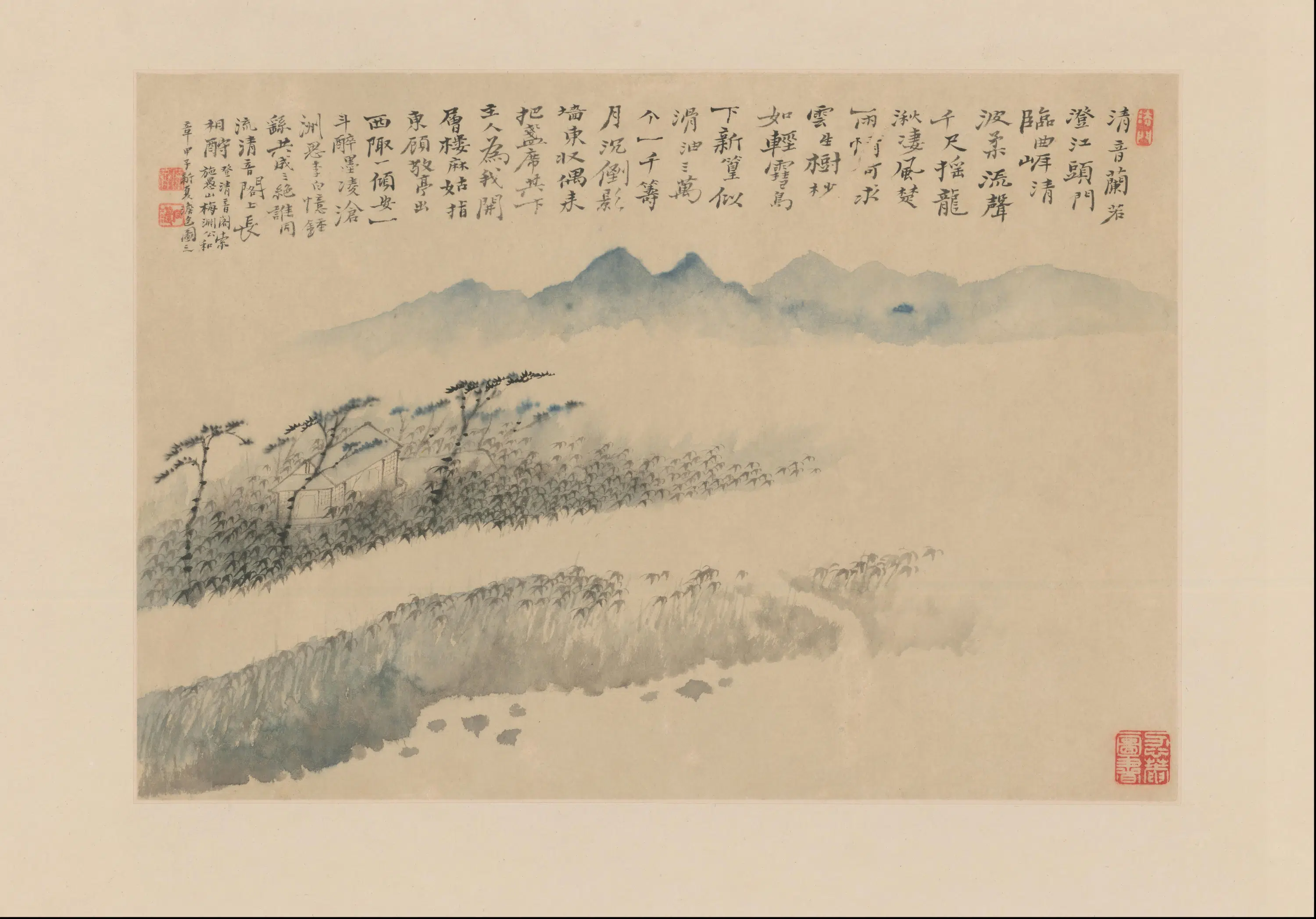 清代【石涛】《山水册(10开)》 第5张 清代【石涛】《山水册(10开)》 第5张